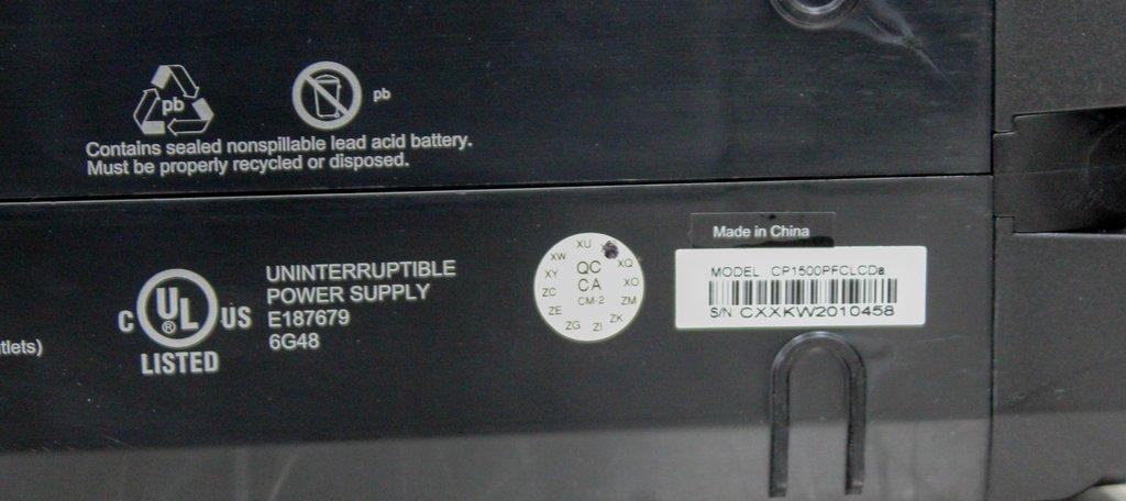 CyberPower CP1500PFCLCD Battery Backup Power Supply 1500VA 900W 120V 60Hz USA