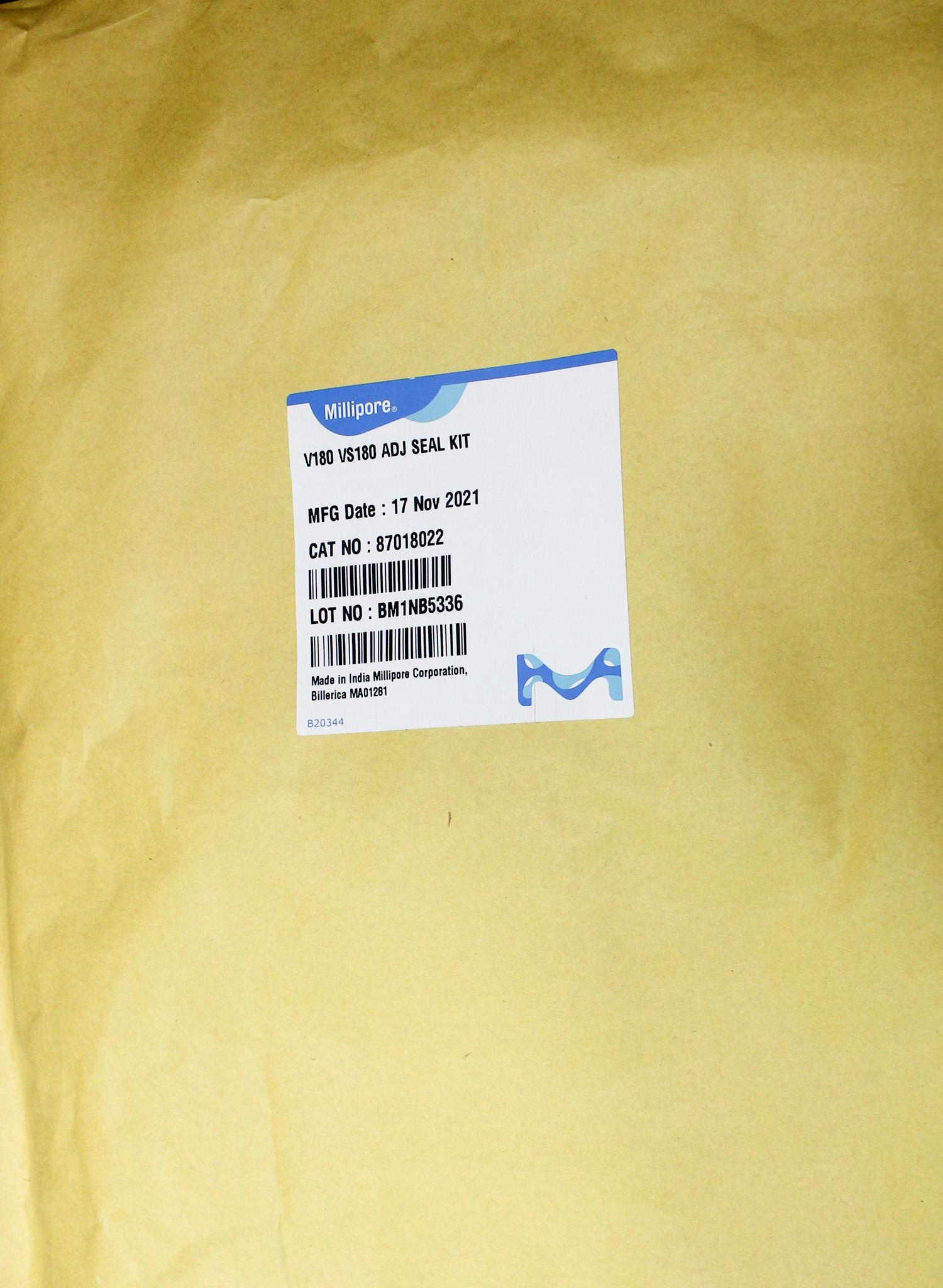 Millipore VS180 Service Kit 87918023 Maintenance and Seal Kit Components