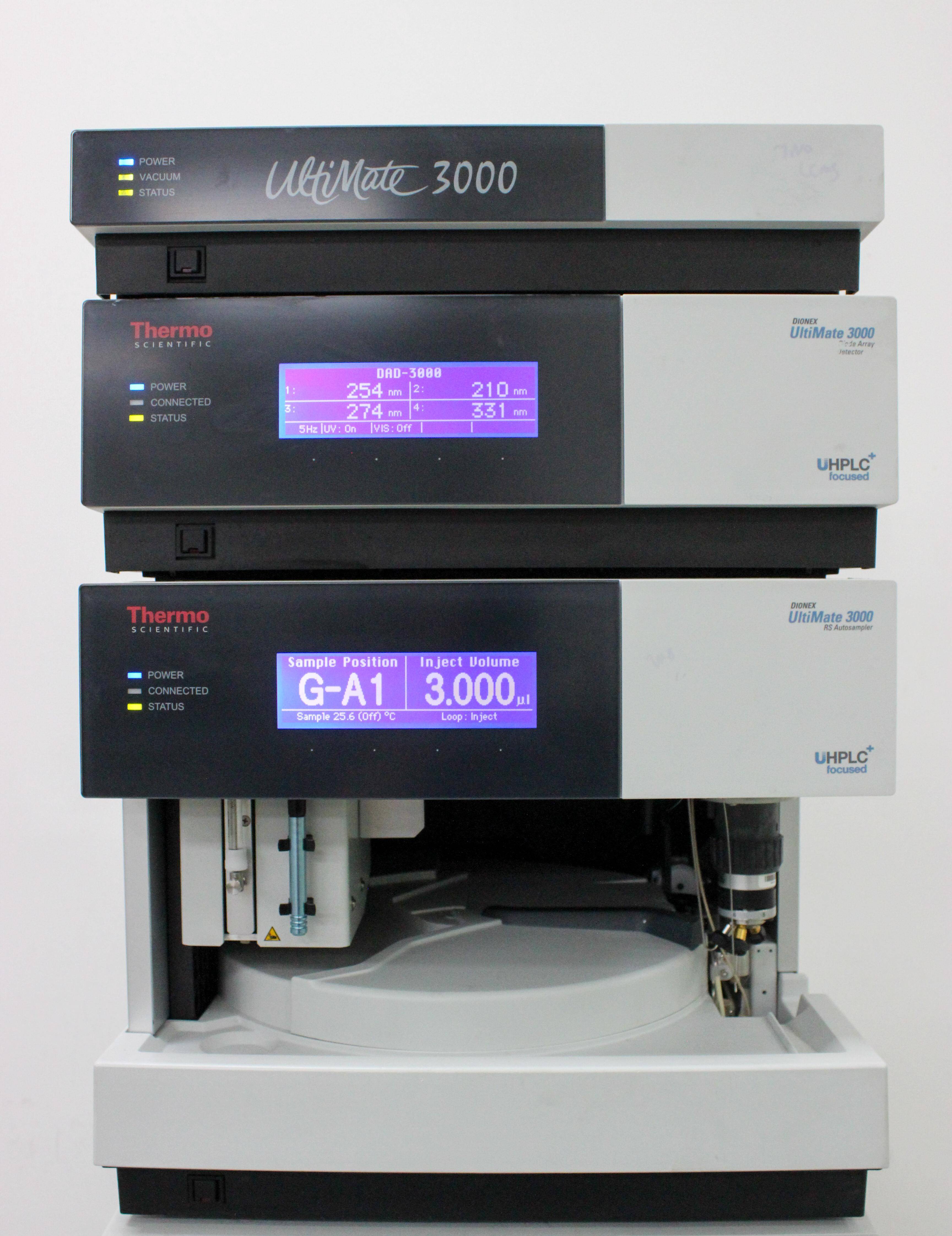 Thermo Dionex UltiMate 3000 HPLC System Fast LC 15000 PSI Includes Accessories