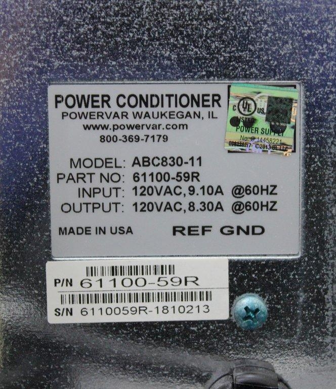 AMETEK 8.3 Power Conditioner ABC830-11 Power Supply Unit 120V 60Hz Tested