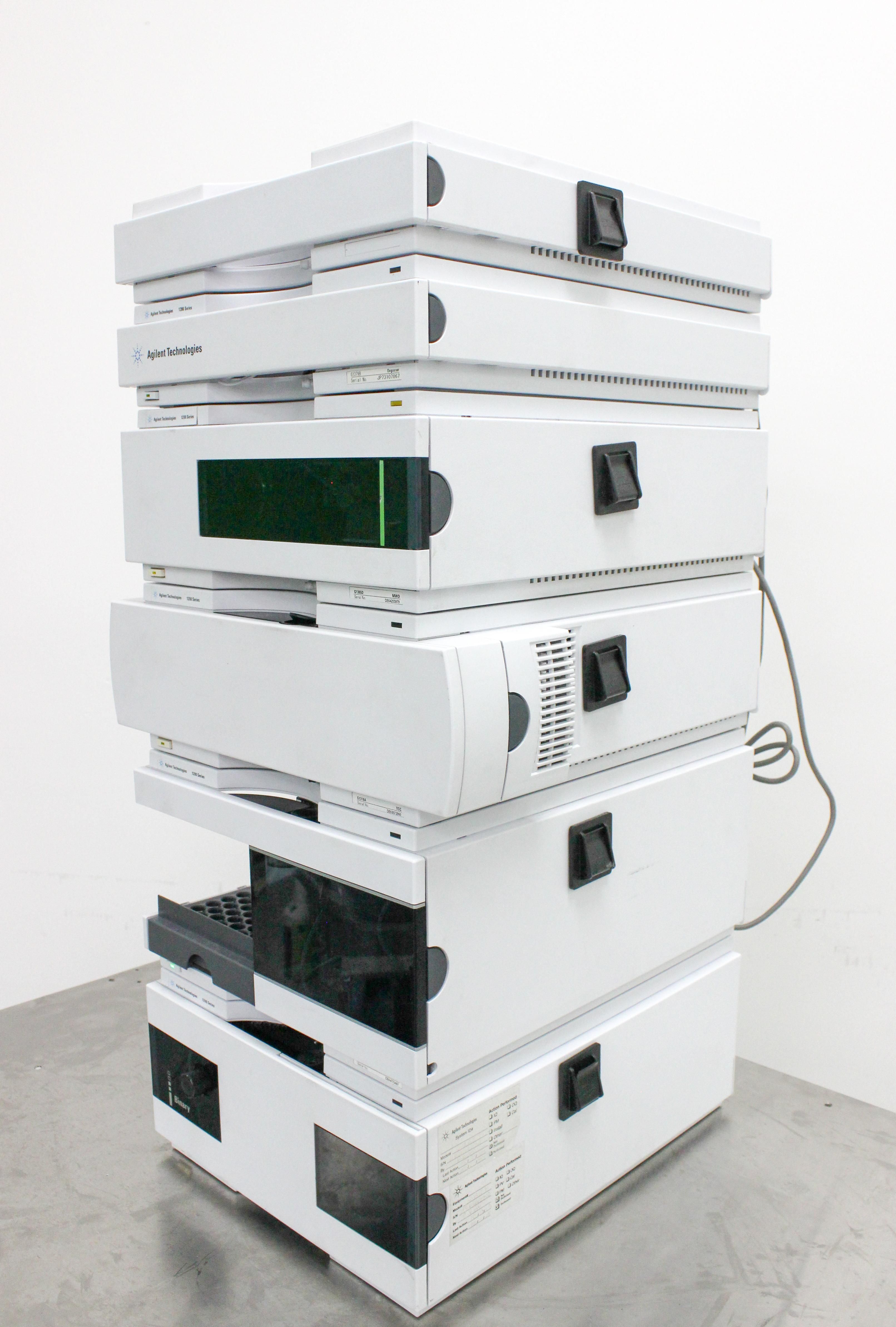 Agilent Technologies 1200 Series HPLC Bin Pump MWD Detector Good Condition