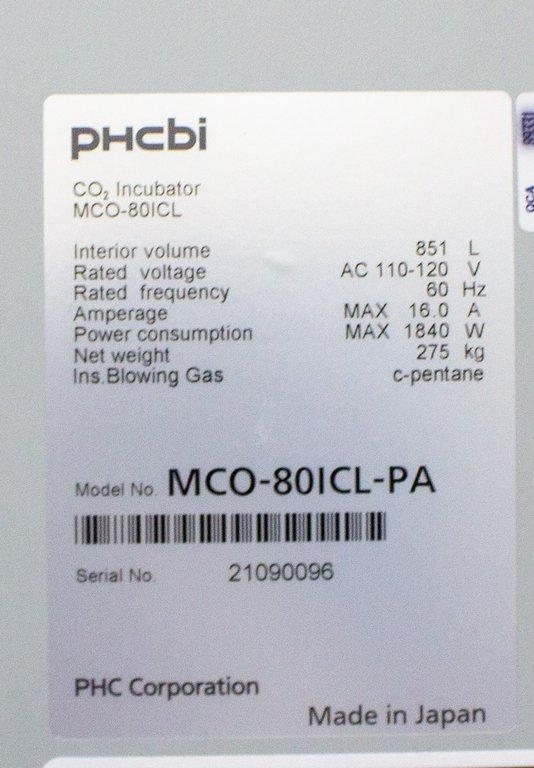 phcbi MCO-80ICL-PA CO2 Incubator 30.1 cu.ft. Large Capacity Cell Culture