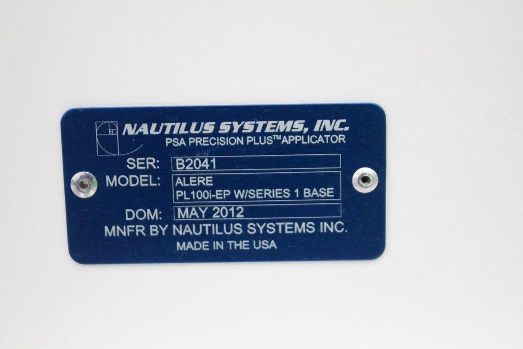 Nautilus Alere PL100i-EP Adhesive Applicator Precision Industrial Equipment