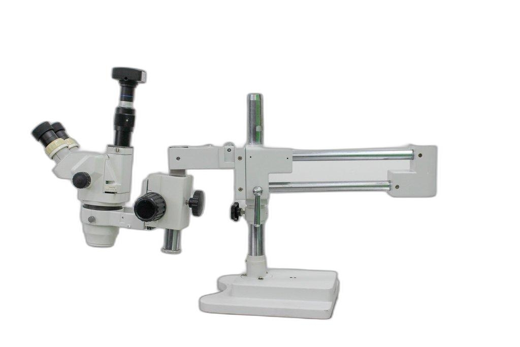 AmScope Trinocular Stand Stereo Zoom Microscope Without Light Double Arm