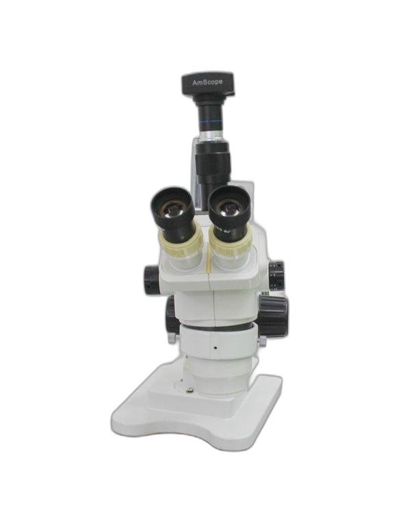 AmScope Trinocular Stand Stereo Zoom Microscope Without Light Double Arm