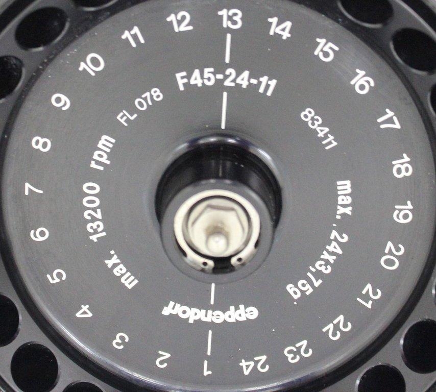 Eppendorf Centrifuge Rotor F45-24-11 Max RPM 13200 for 24x3.75g Samples