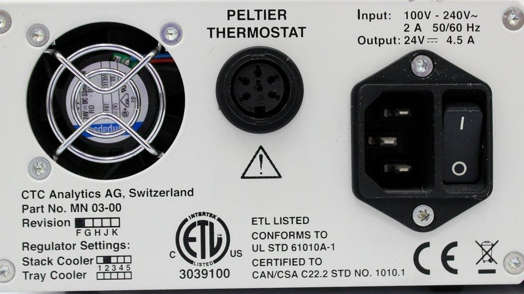 CTC MN01-00 MN03-00 PAL MicroCal Peltier Power Supply Good Condition