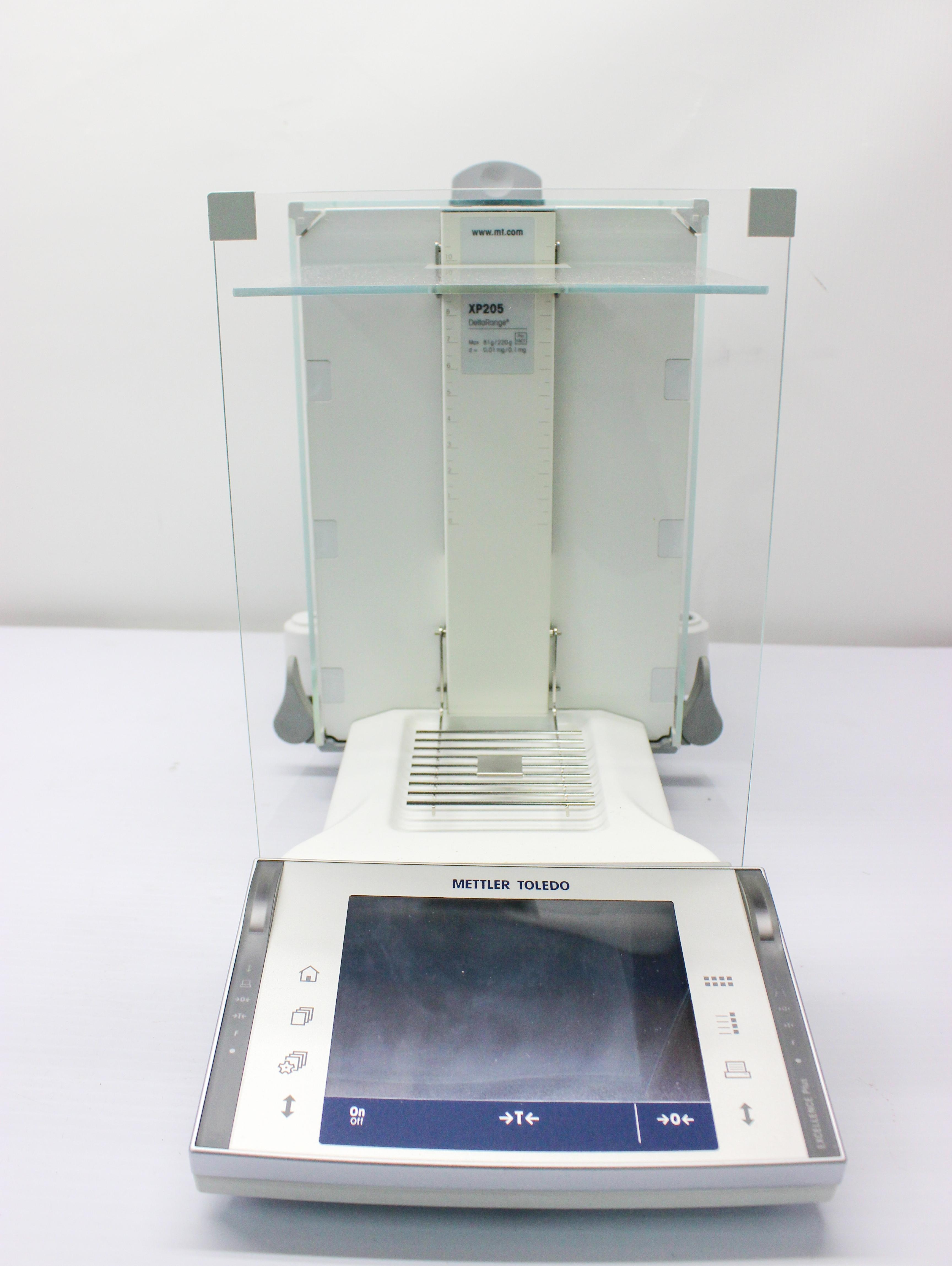 Mettler Toledo XP205DR Analytical Balance 220g/81g Capacity 0.1/0.01mg Readability