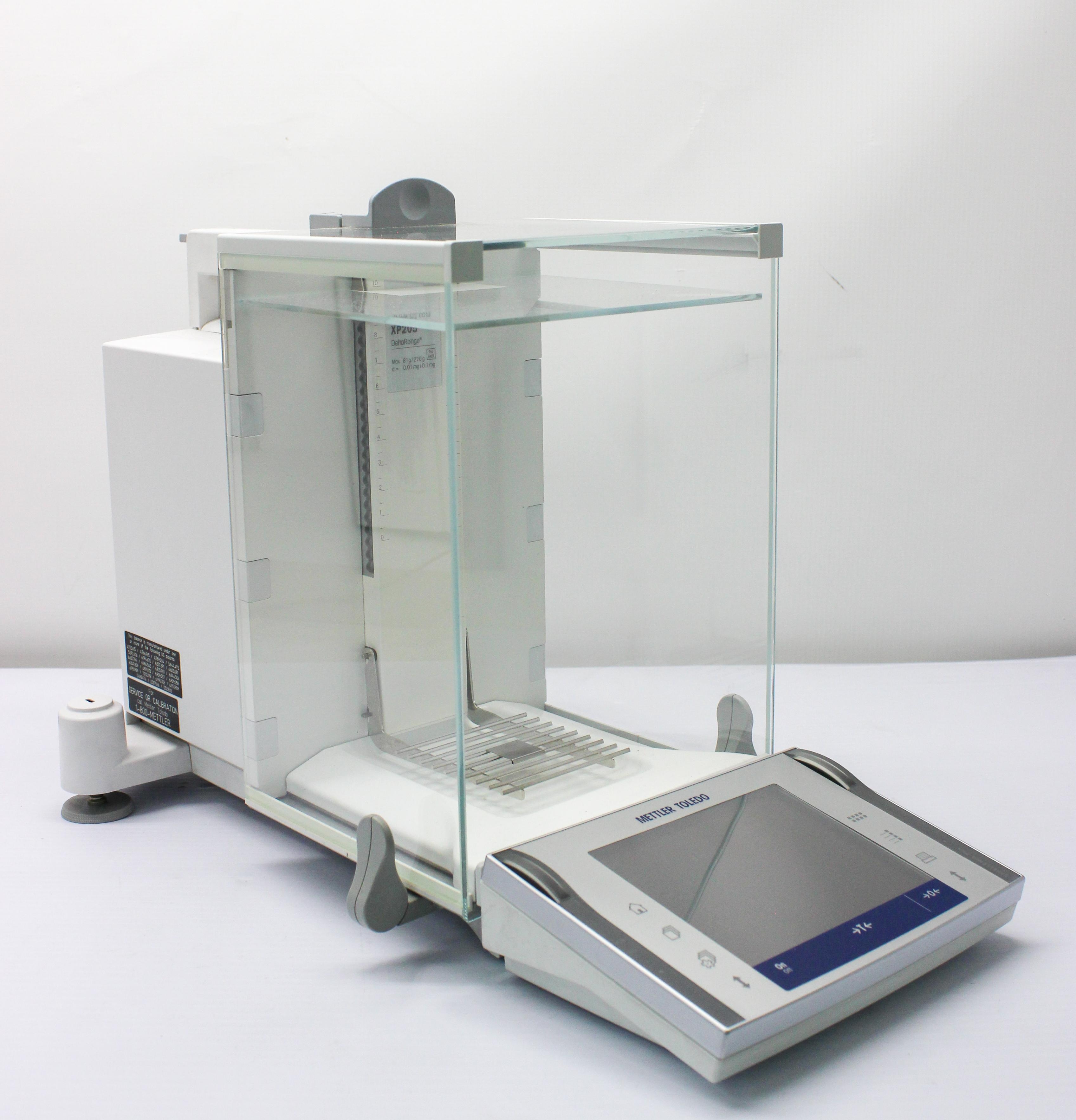 Mettler Toledo XP205DR Analytical Balance 220g/81g Capacity 0.1/0.01mg Readability