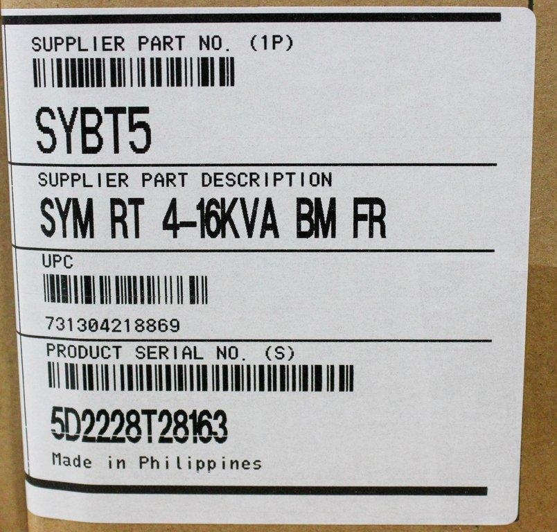APC SYBT5 Battery Module Symmetra LX Extends Runtime 120V 0U 4-16KVA