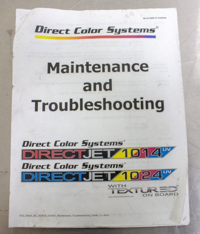 Direct Color Systems 1024HSHD-H UVHS Printer, Multisubstrate Printing, 120/220V