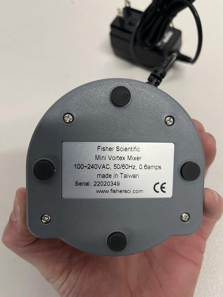 Fisher Scientific Mini Vortex Mixer Small Benchtop Efficient Mixing Device