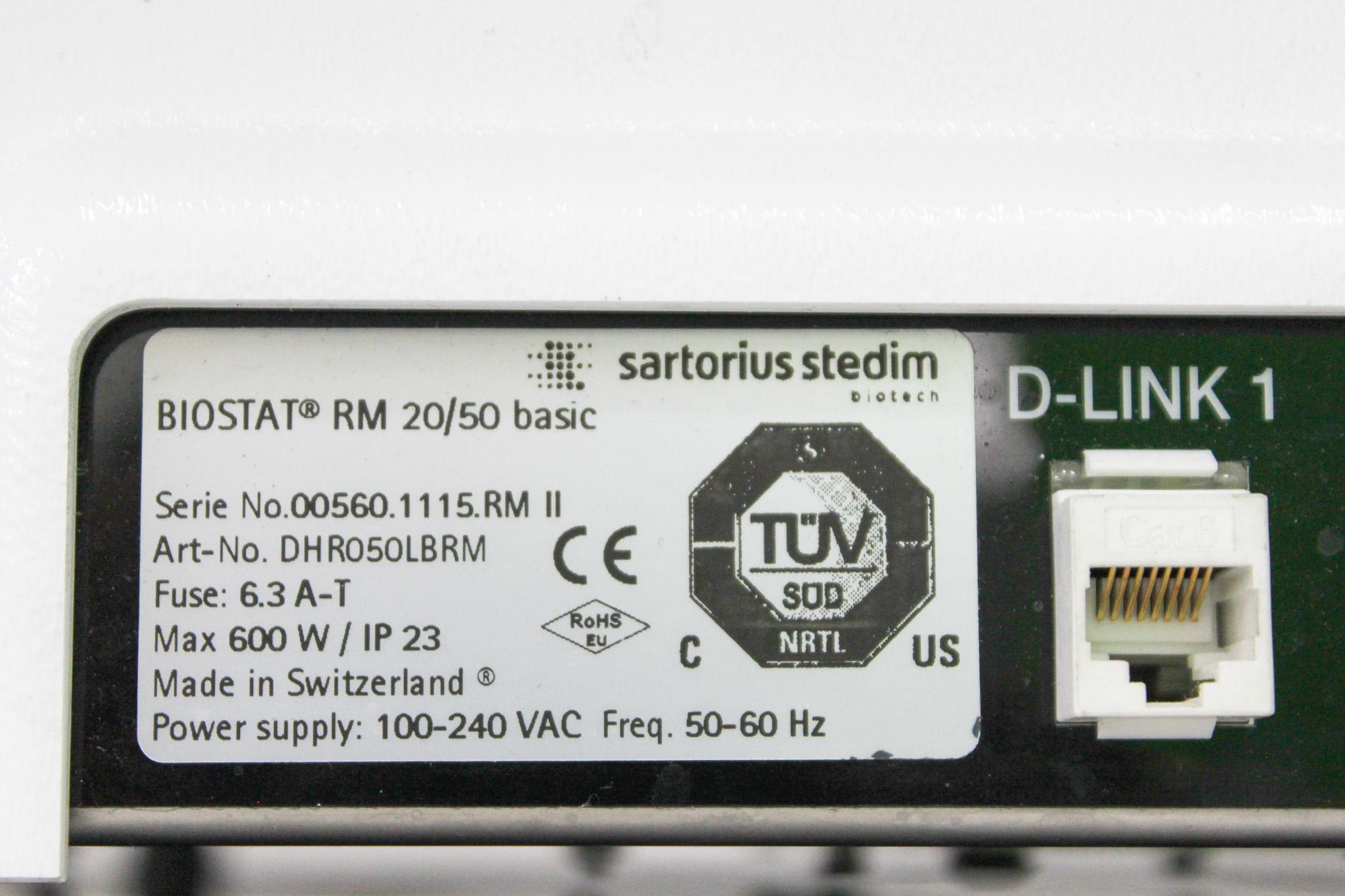 Sartorius Stedim Biostat Rm 20/50 Rocking Bioreactor Base Unit