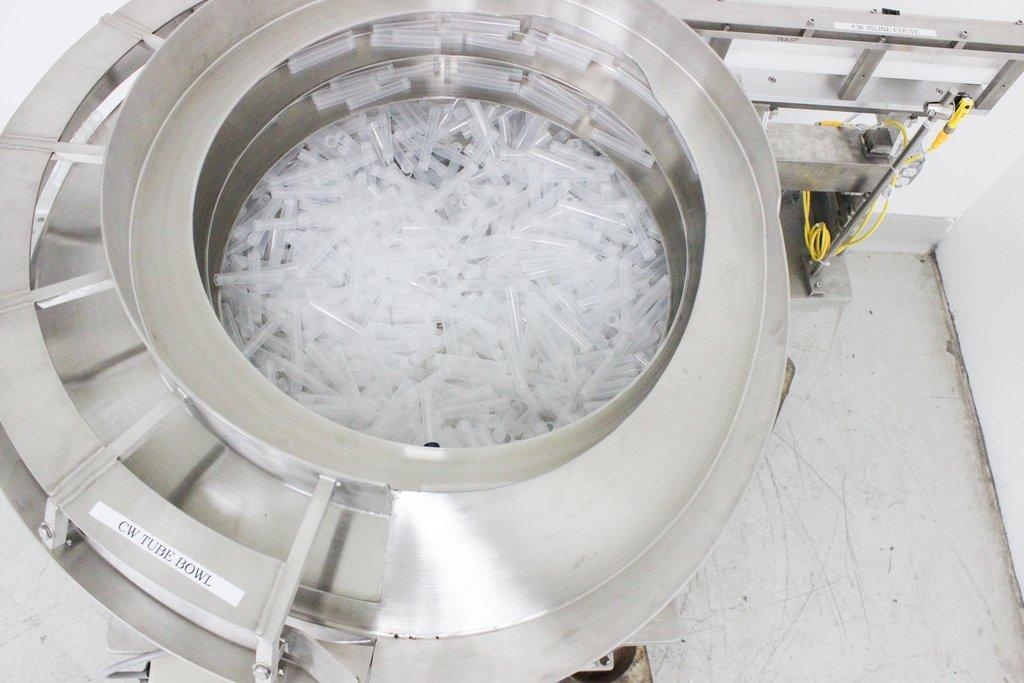 Custom Vibratory Bowl Feeder System, Good Condition, Needs Power Supply, 1000 lb