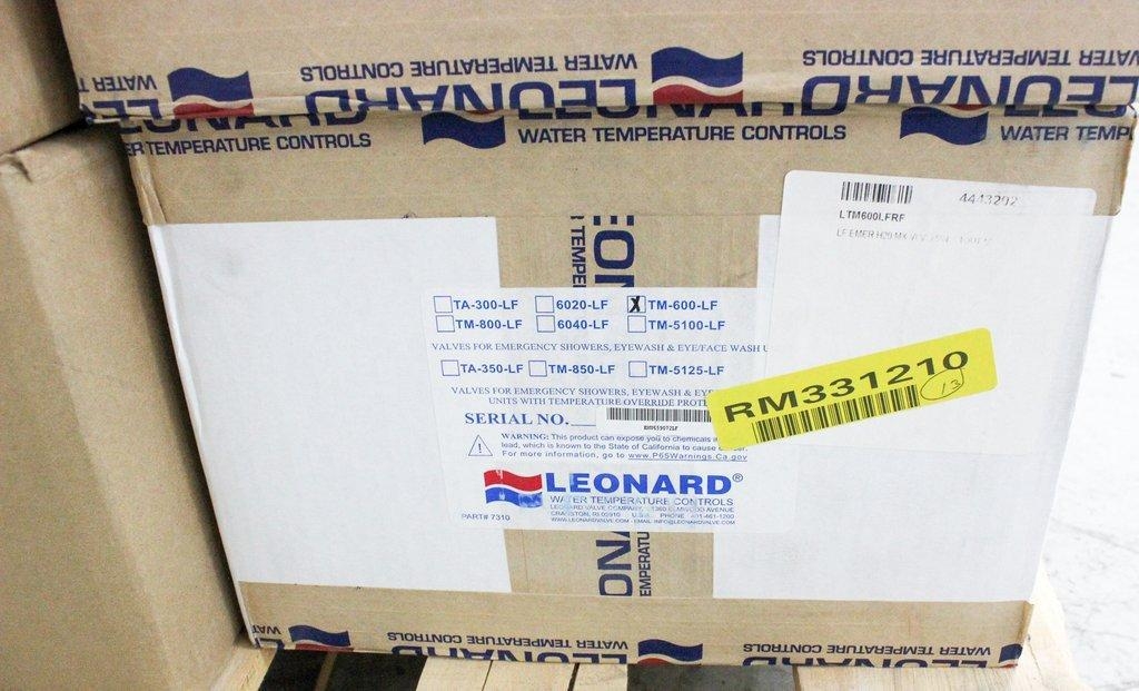 Leonard TM-600-LF Valve Single Drench Shower 85F-95F High Flow New