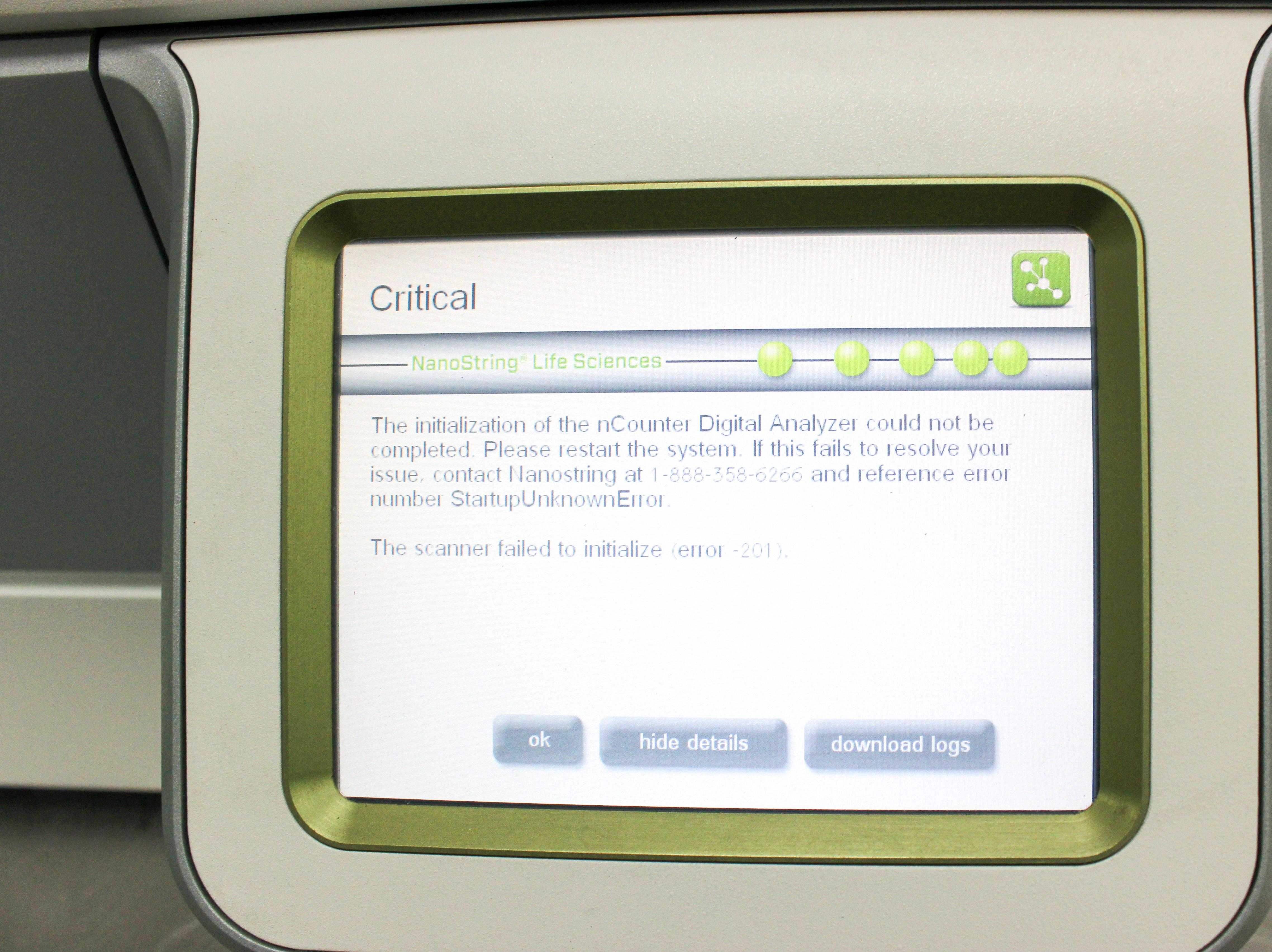 NanoString nCounter Digital Analyzer 5s Molecular Scanner Genomics