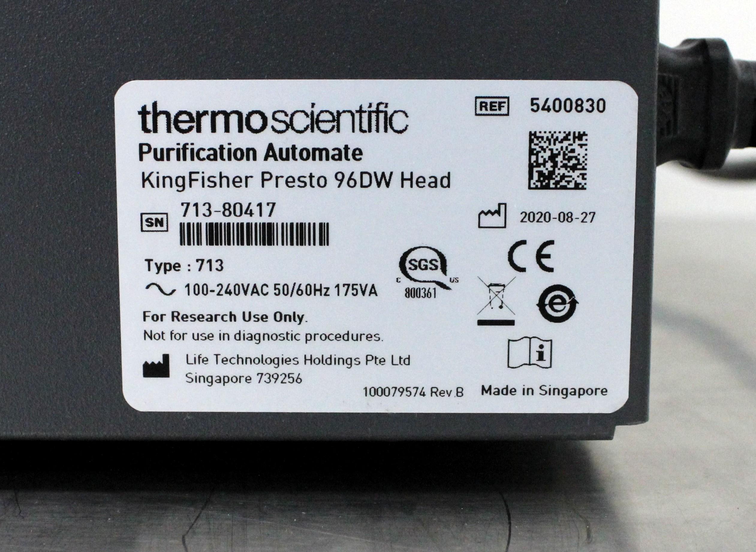 Thermo Kingfisher Presto Liquid Handler with 96DW Head for Automation