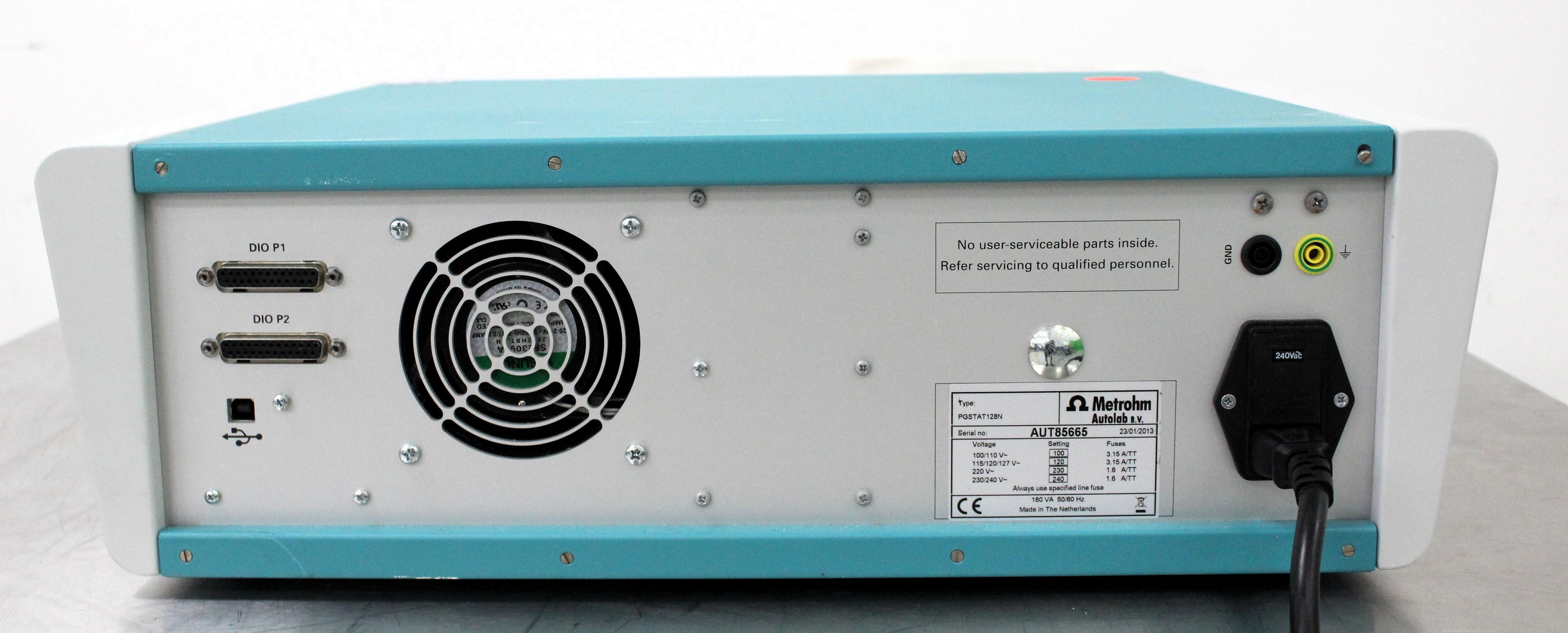 AutoLab PGSTAT128N Potentiostat/Galvanostat for Electrode Analysis + Software