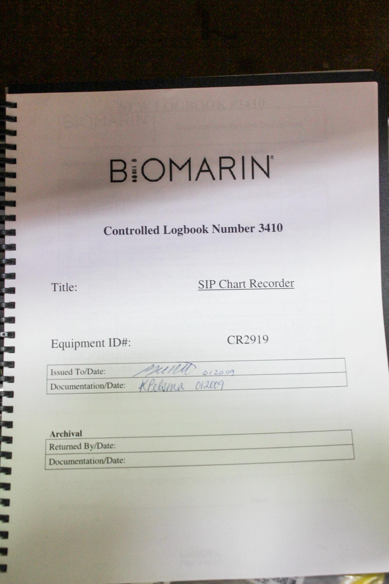 Global Industrial CR2919 Chart Recorder on SIP Cart with Honeywell DR4500