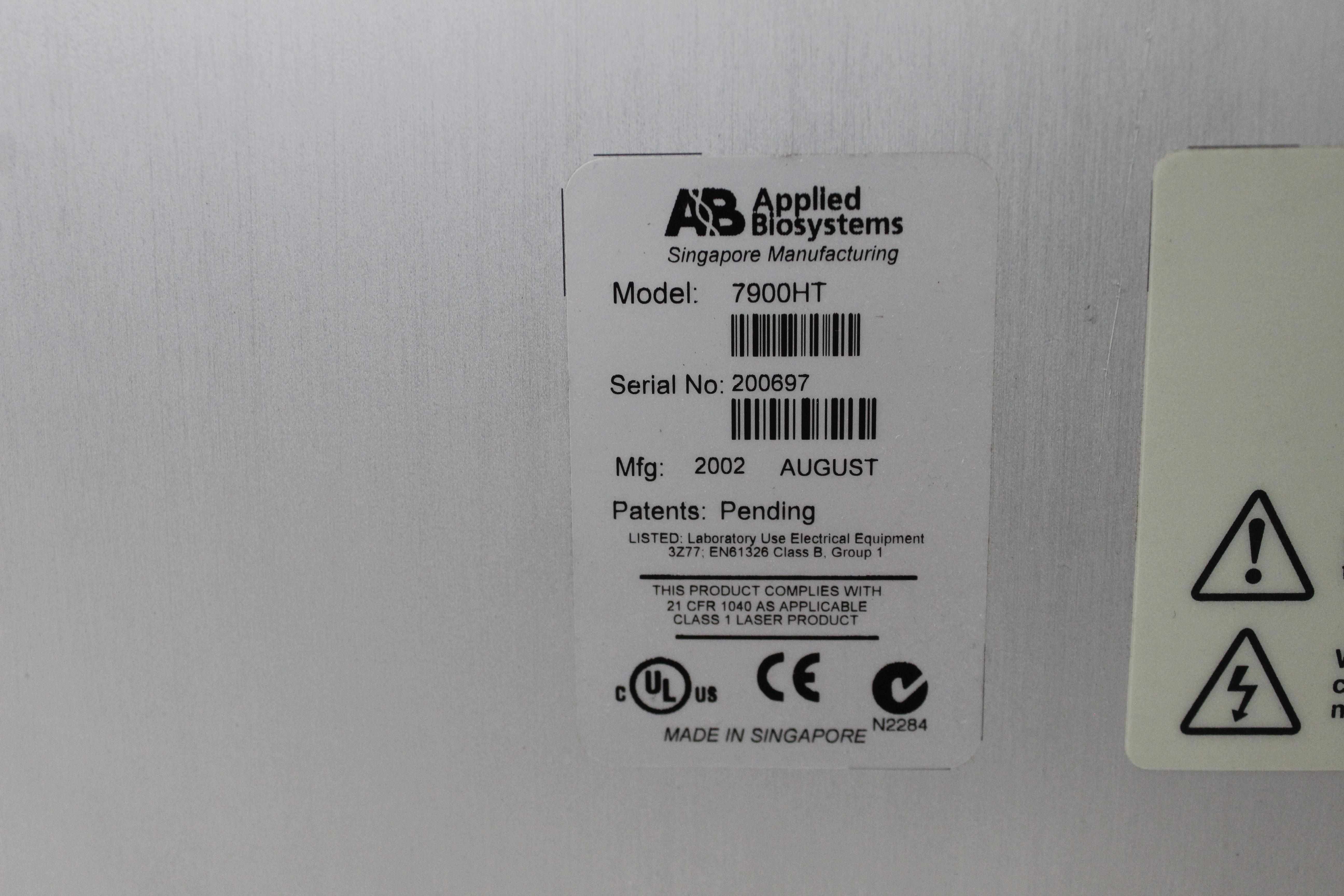 ABI 7900HT Fast System Real Time PCR 96-Well Block Includes Computer