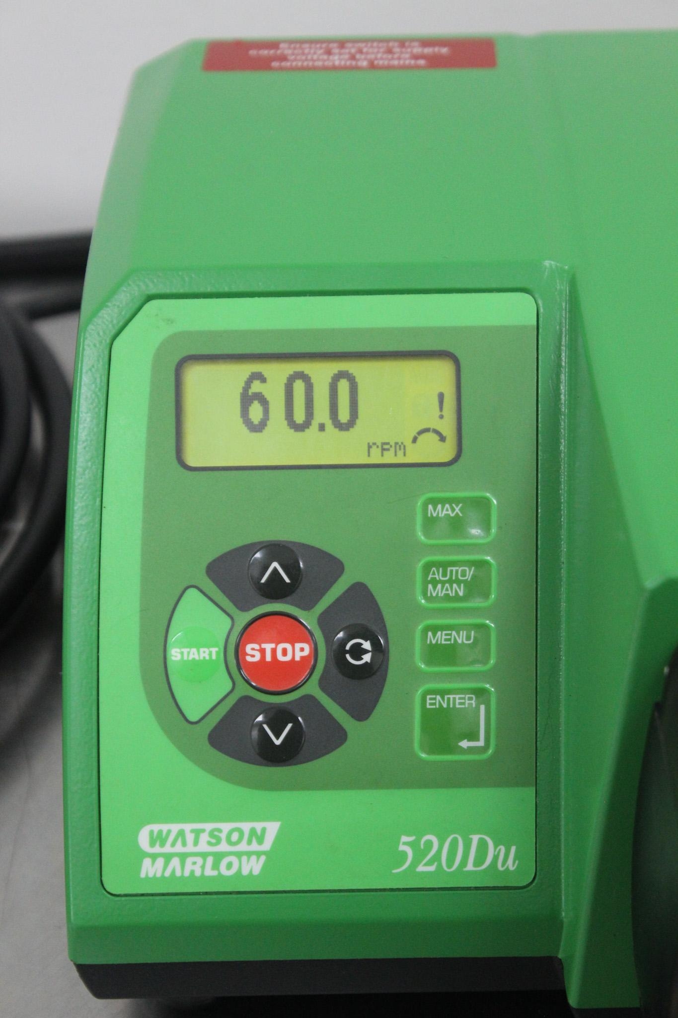 Watson Marlow 520DUN/REL Pump, 220RPM, IP66, Watertight, Preowned, 30lb