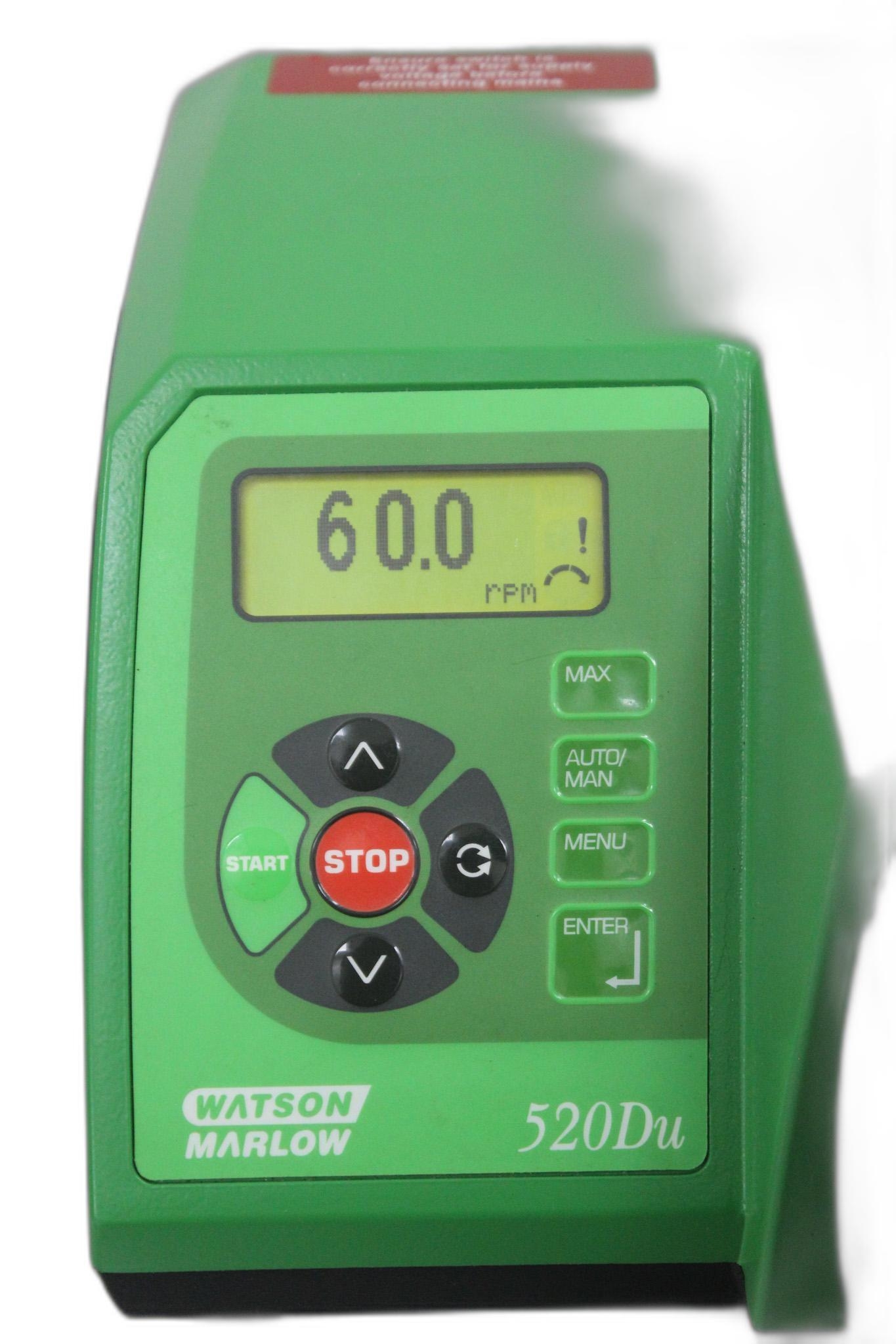 Watson Marlow 520DUN Pump 220RPM Nema 4X Watertight for Lab Applications