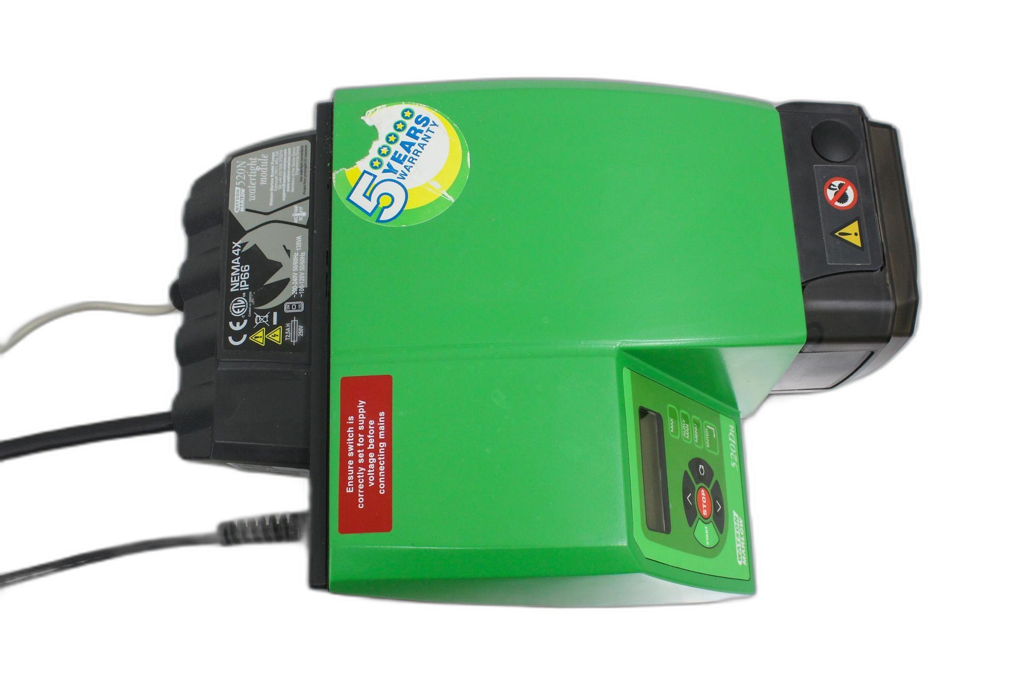 Watson Marlow 520DUN/REL Pump, 220RPM, IP66, Watertight, Preowned, 30lb