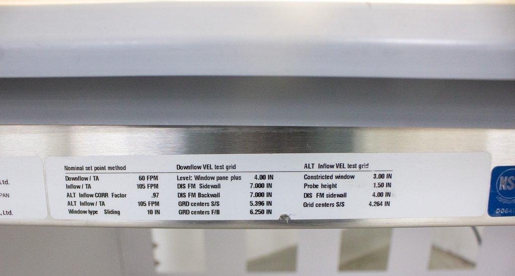 Panasonic MHE-N400A2-PA Biosafety Cabinet Class II A2 115V 60Hz With Stand
