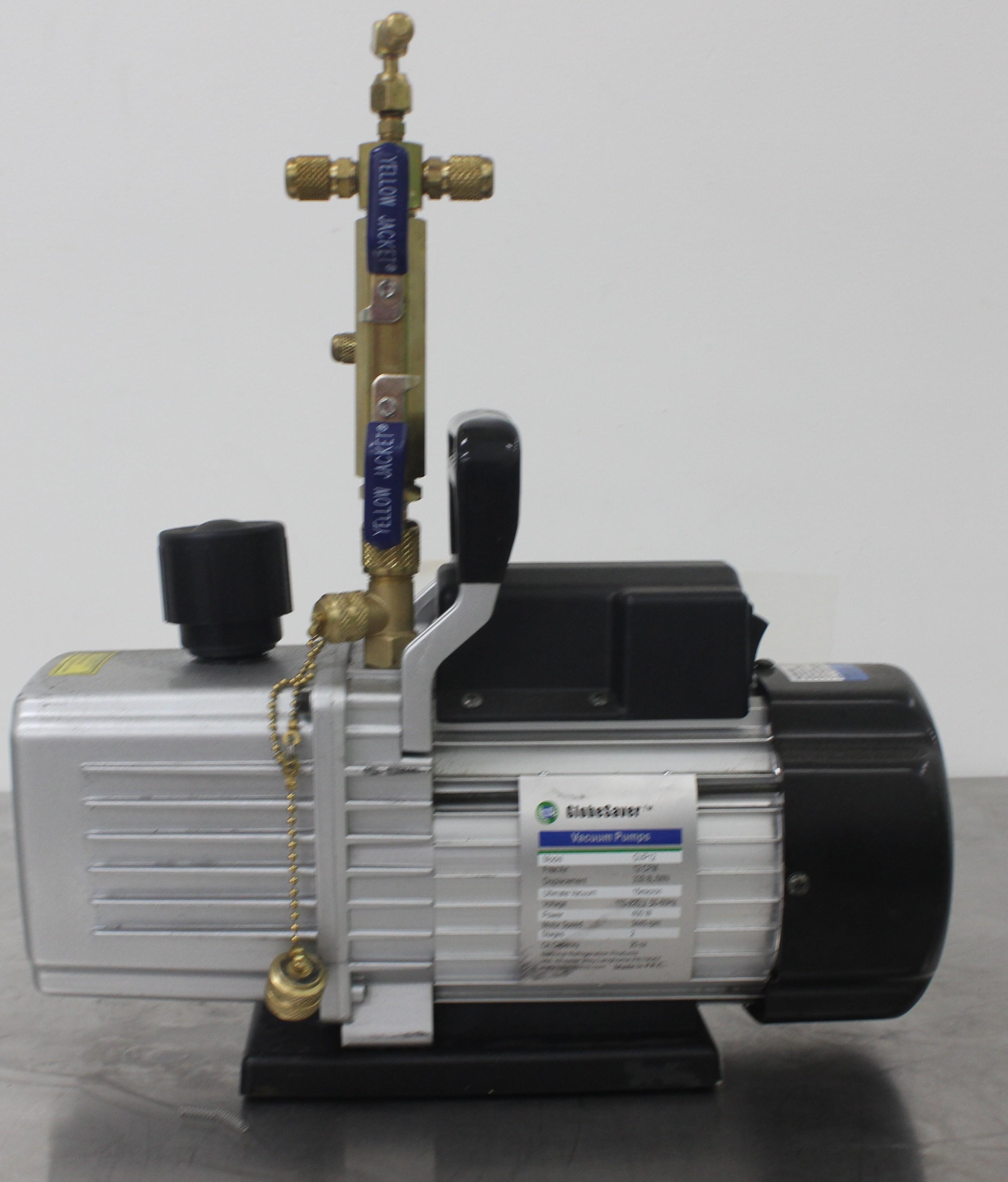 Globe Saver GVP12 Vacuum Pump with Triple Intake & Ergonomic Handle, 12 CFM