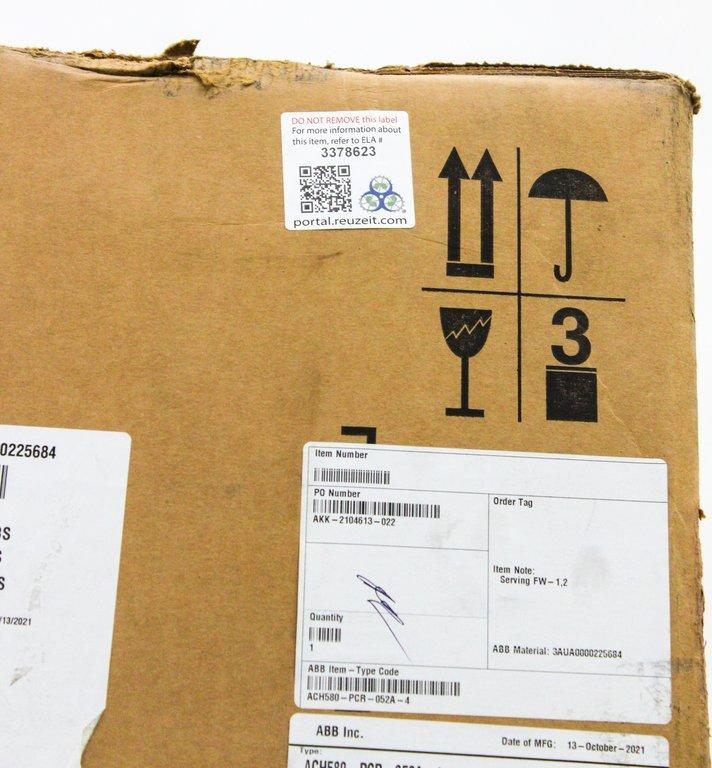 ABB ACH580-PCR-052A-4 VFD Circuit Breaker for HVAC 40HP 460V 52A