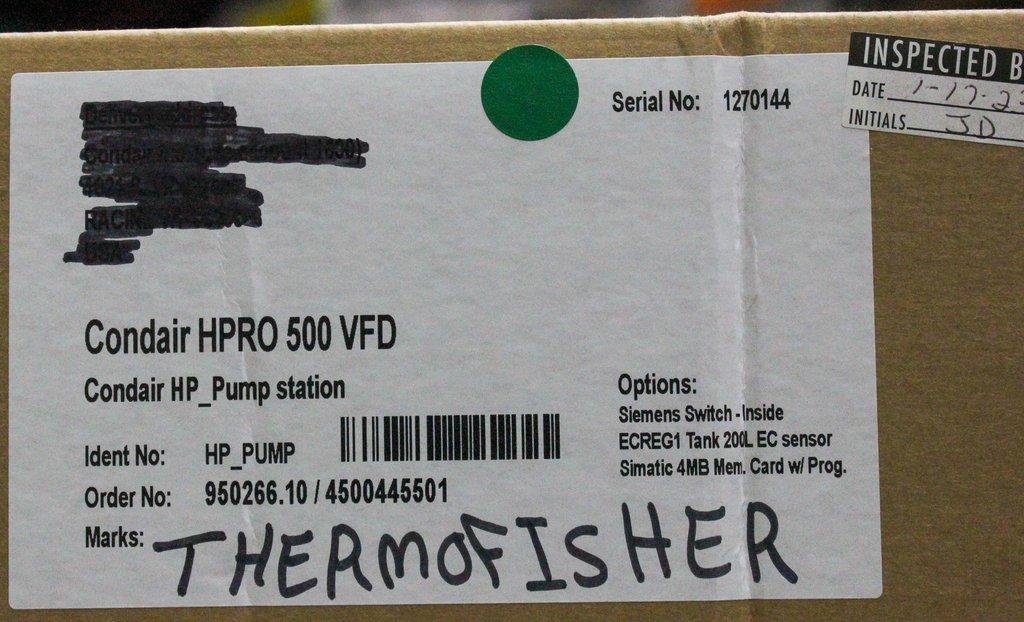 Condair HPRO 500 VFD Industrial HVAC In-Duct Humidification System New