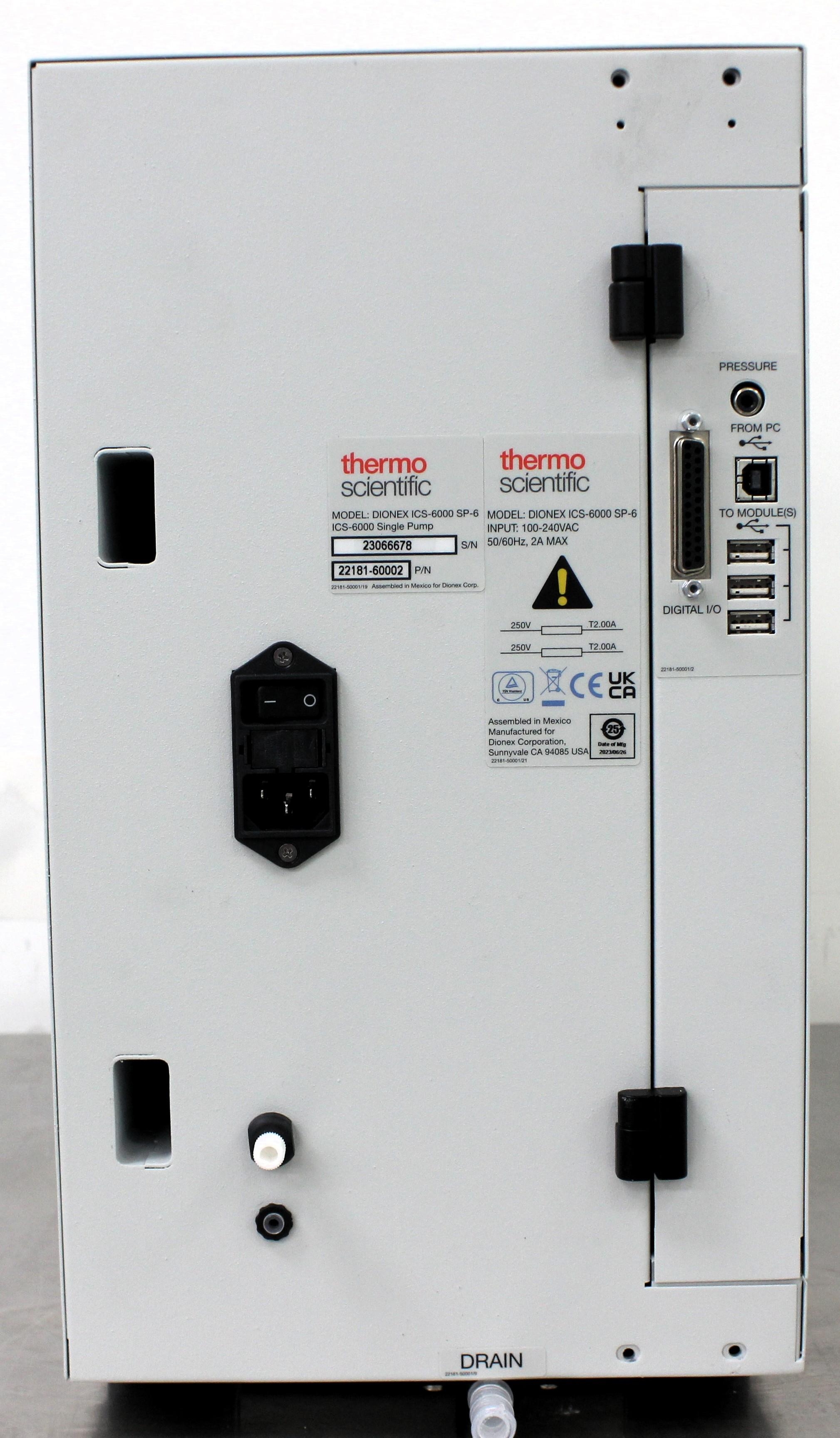 Thermo DIONEX-ICS-6000 SP Pump Analytical Ion Chromatography System VG