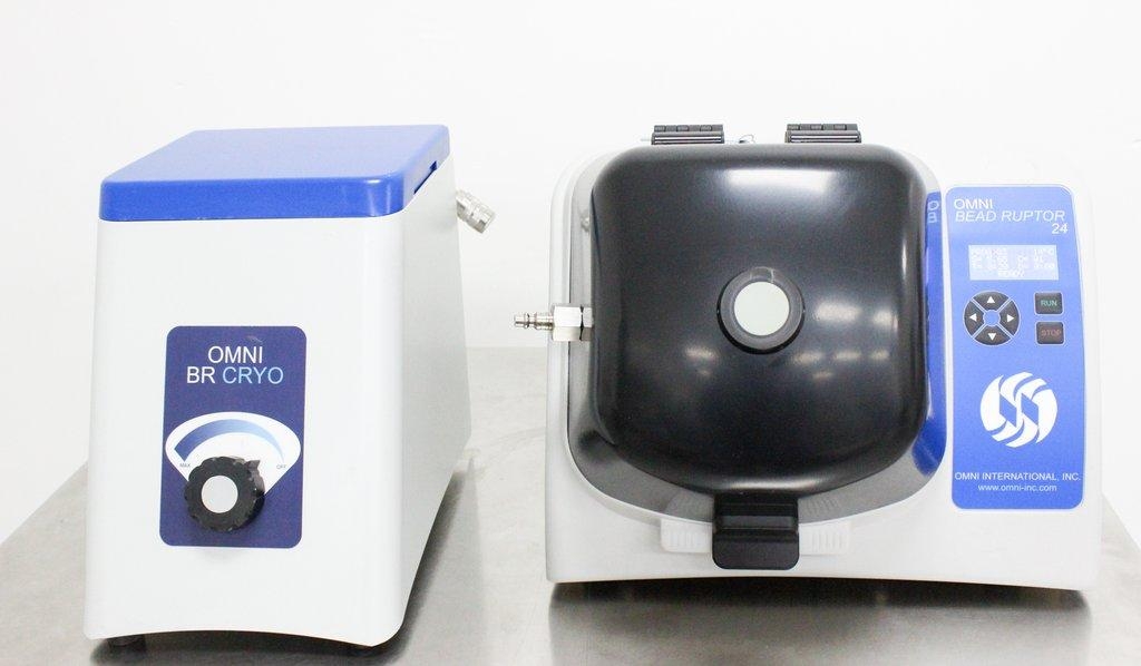 OMNI Bead Ruptor 24 Homogenizer Cryo Cooling DNA RNA Extraction