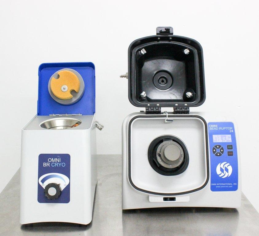 OMNI Bead Ruptor 24 Homogenizer Cryo Cooling DNA RNA Extraction