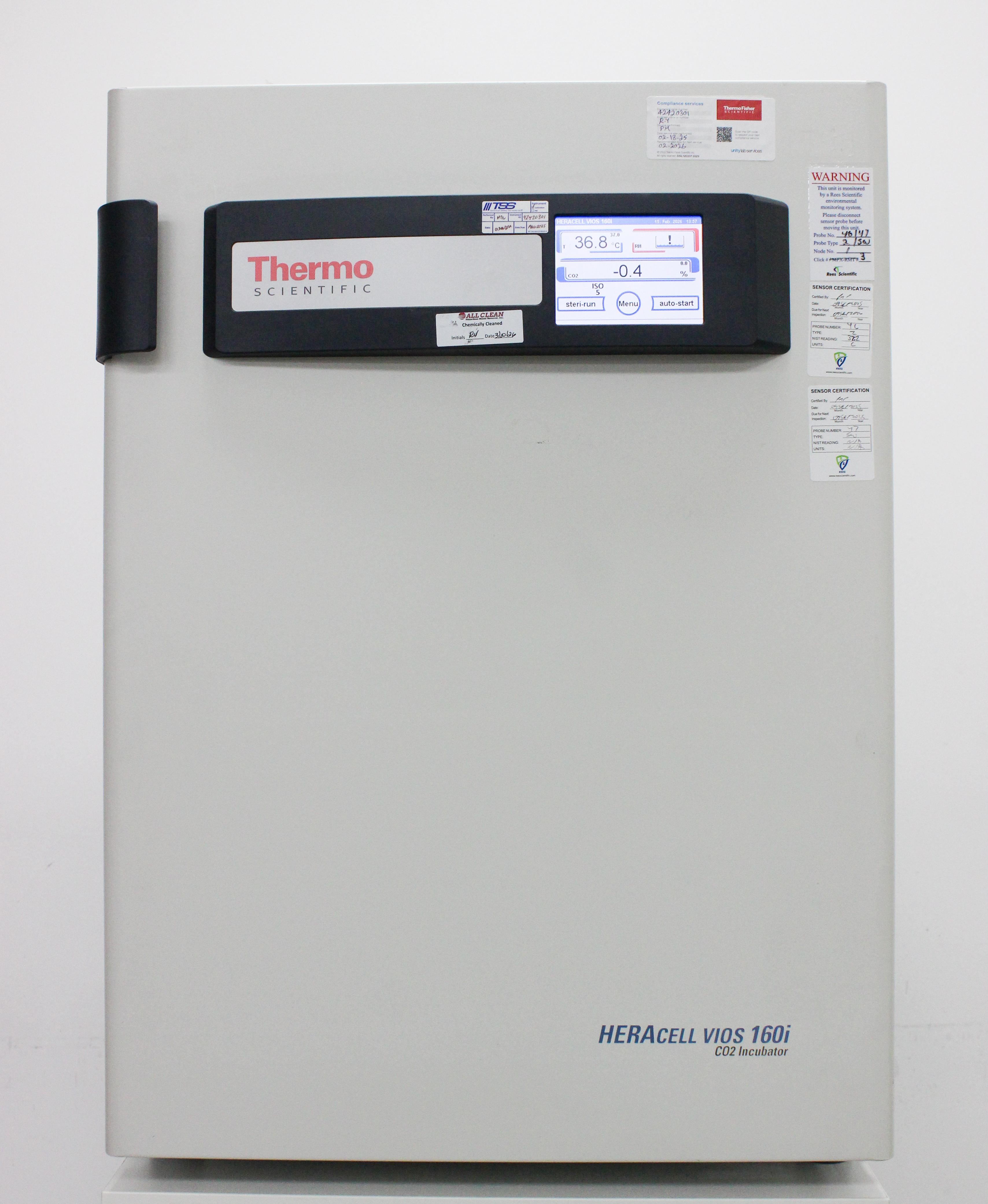 Thermo Scientific HERAcell vios 160i CO2 Incubator 120V 50/60Hz