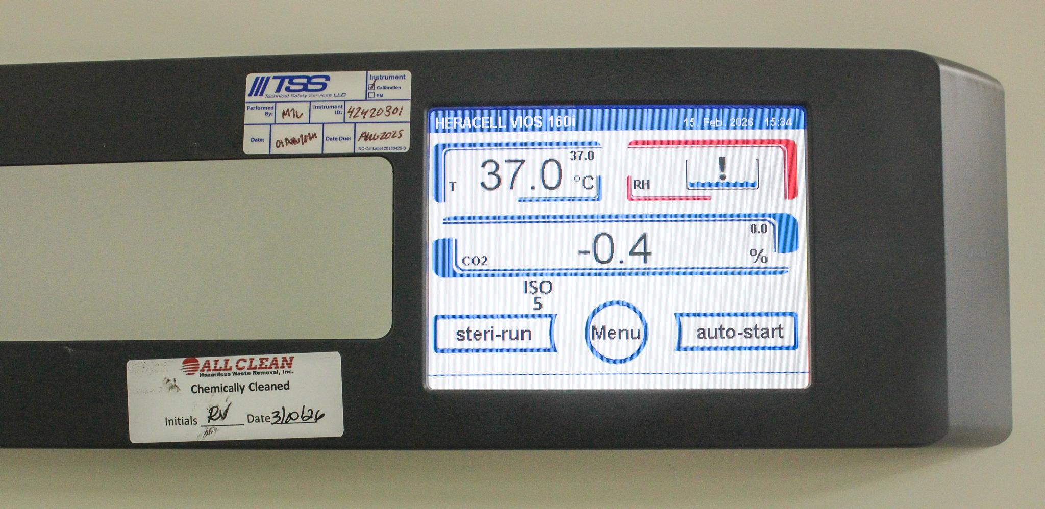 Thermo Scientific HERAcell vios 160i CO2 Incubator 120V 50/60Hz