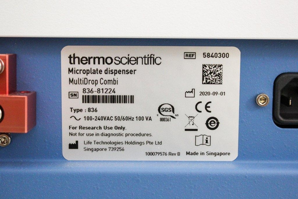 Thermo Combi Microplate Dispenser Multidrop Liquid Handling 2020 Type 836