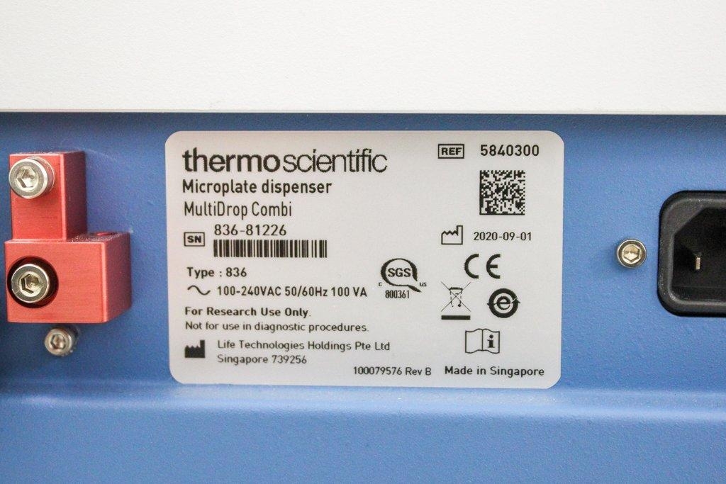 Thermo Multidrop Combi Microplate Dispenser Type 836 Liquid Handling Lab