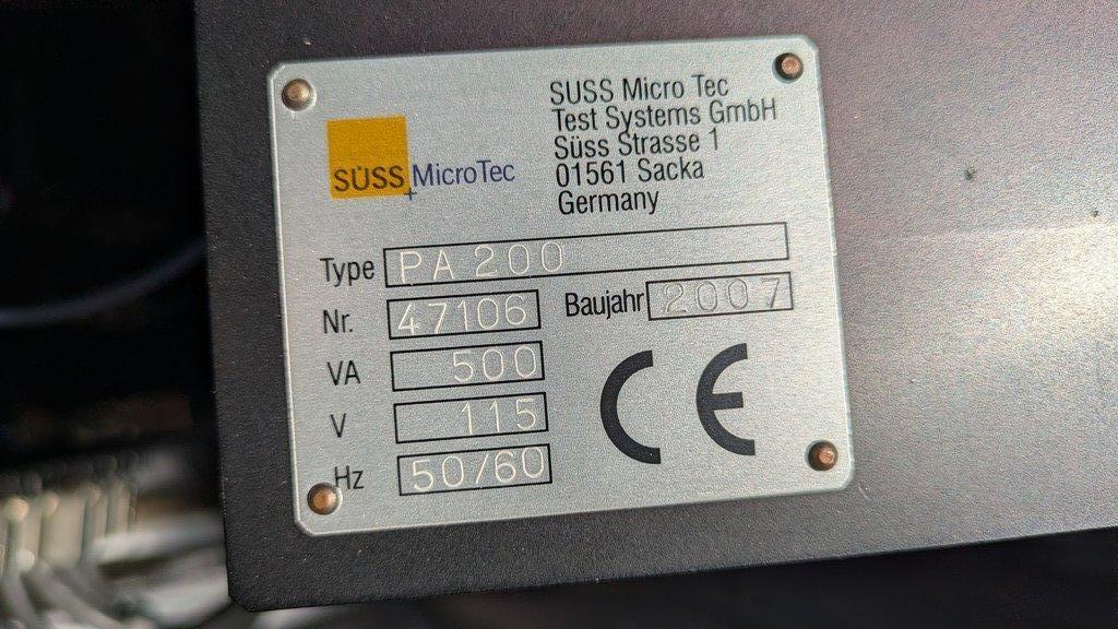 SUSS MicroTec PA 200 SemiAutomatic Prober for Wafer Testing with Advanced Features