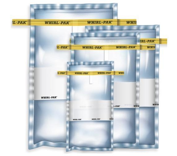 Nasco Whirl-Pak 184 oz Sterilized Sampling Bags with Write-On Label 5441 ml