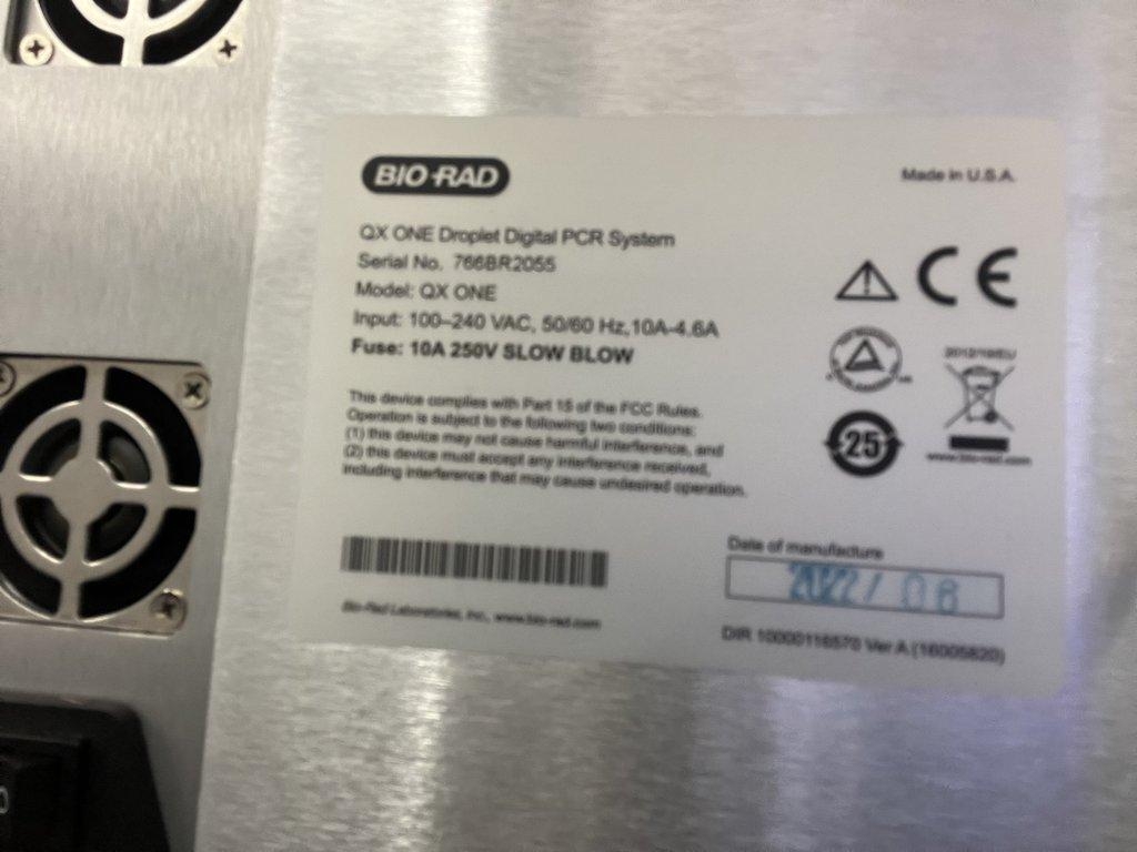BIO-RAD QX ONE Droplet Digital PCR System Includes Computer/Software