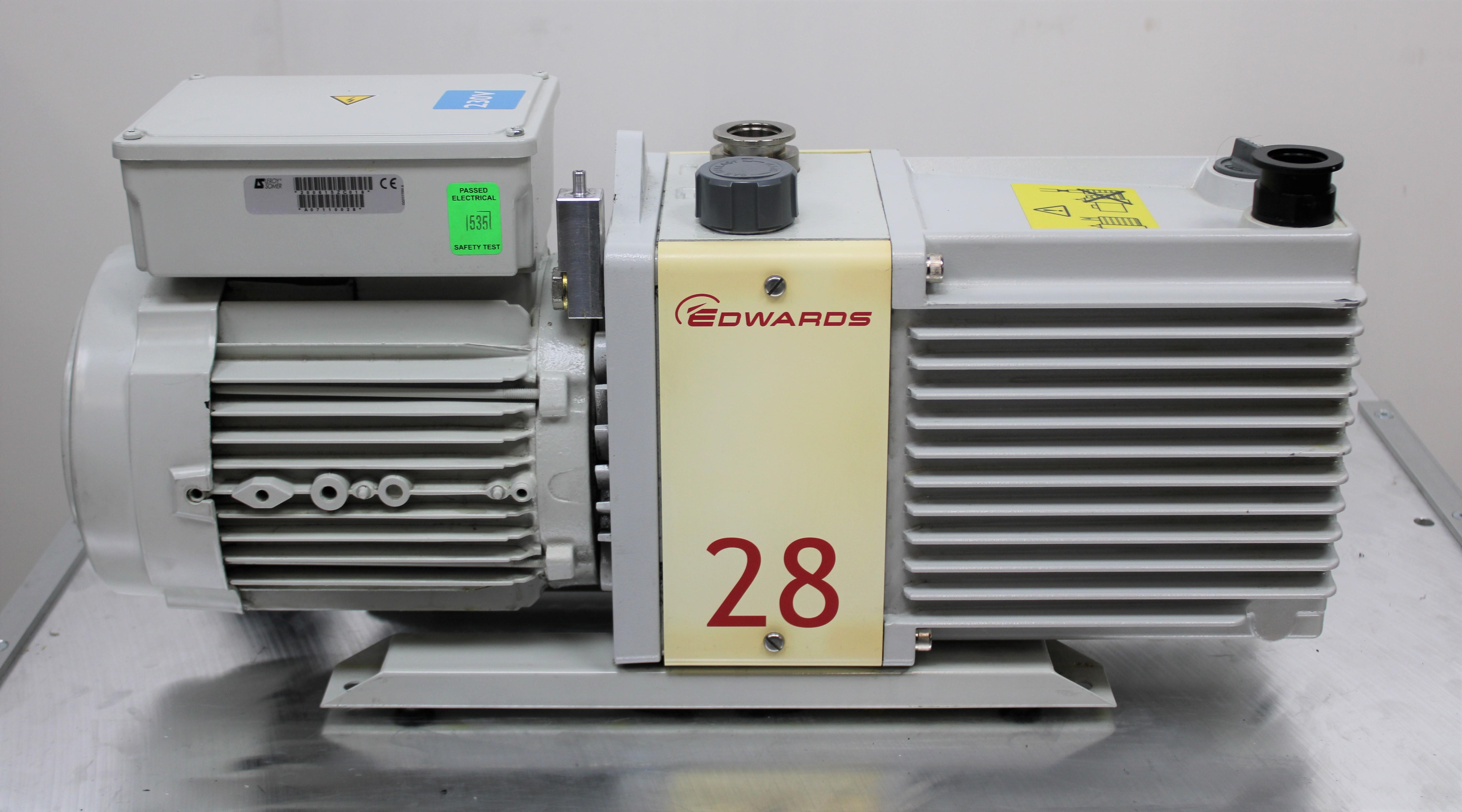 Edwards E2M28 Vacuum Pump High Vacuum 230V 50Hz/60Hz Oil Sealed System