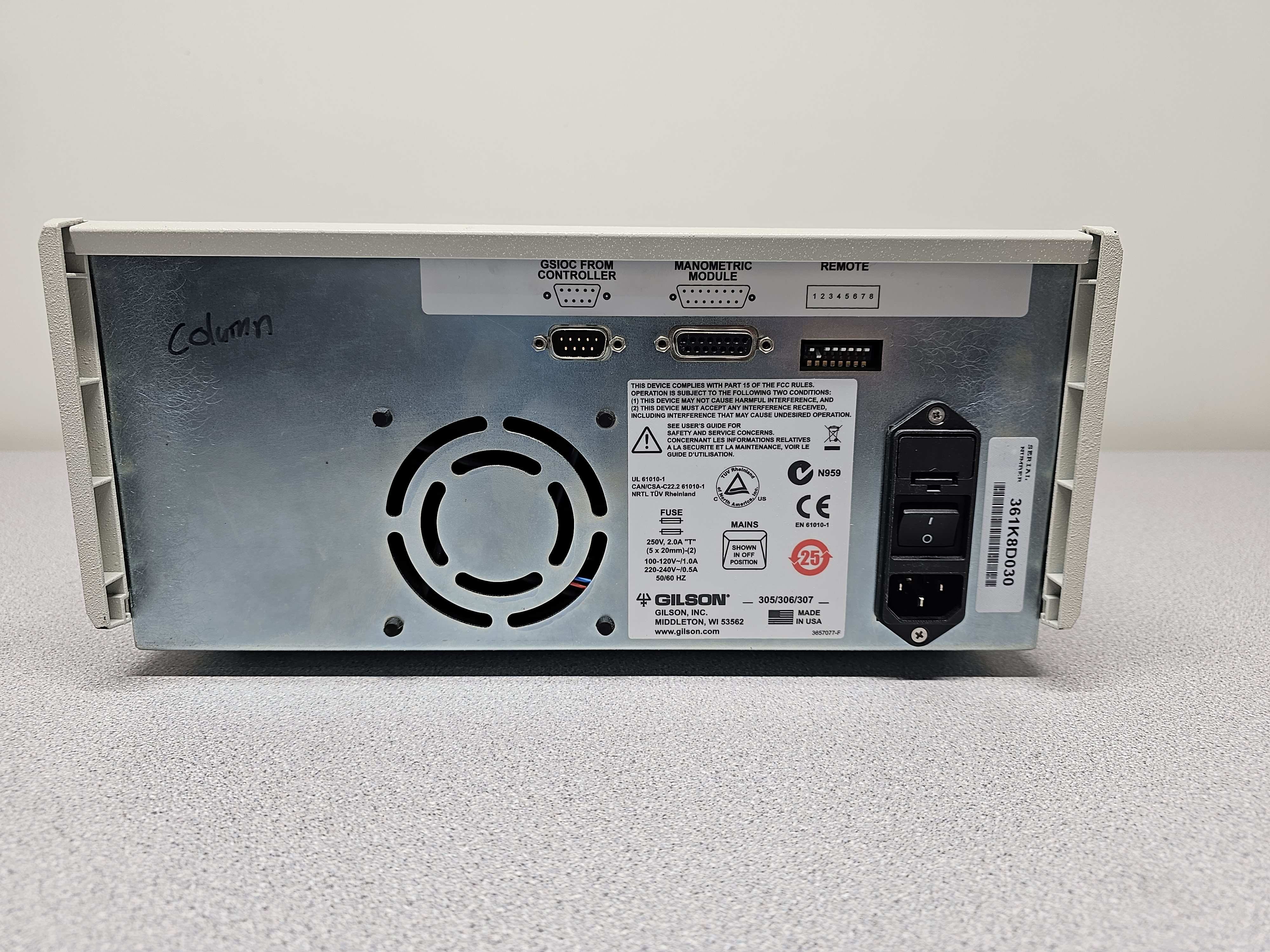 Gilson 306 Pump HPLC Chromatography Flow 10-200mL/min Used Condition US