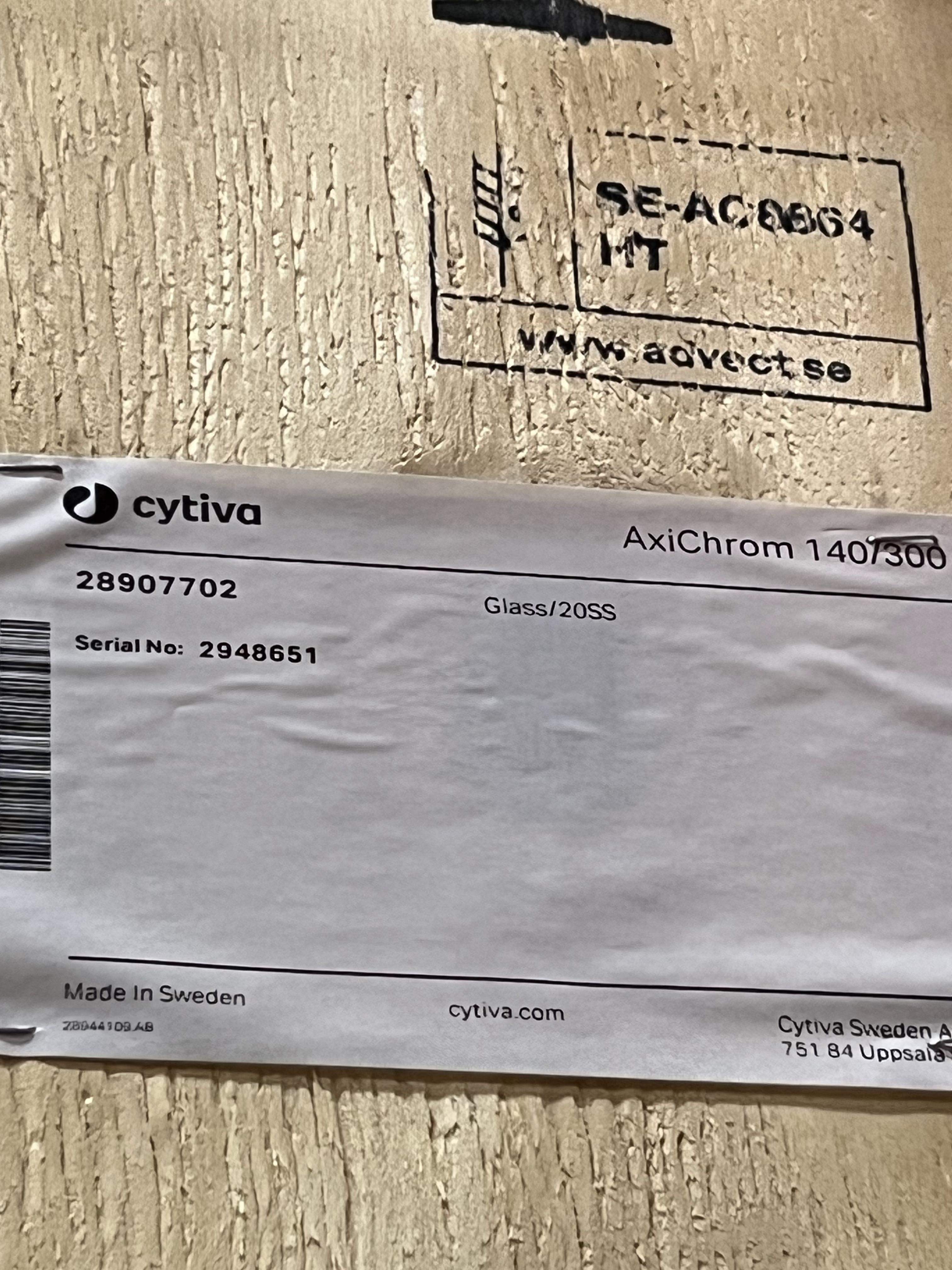 Cytvia AxiChrom 140/300 Column Chromatography Hydraulic 100-300mm Bed