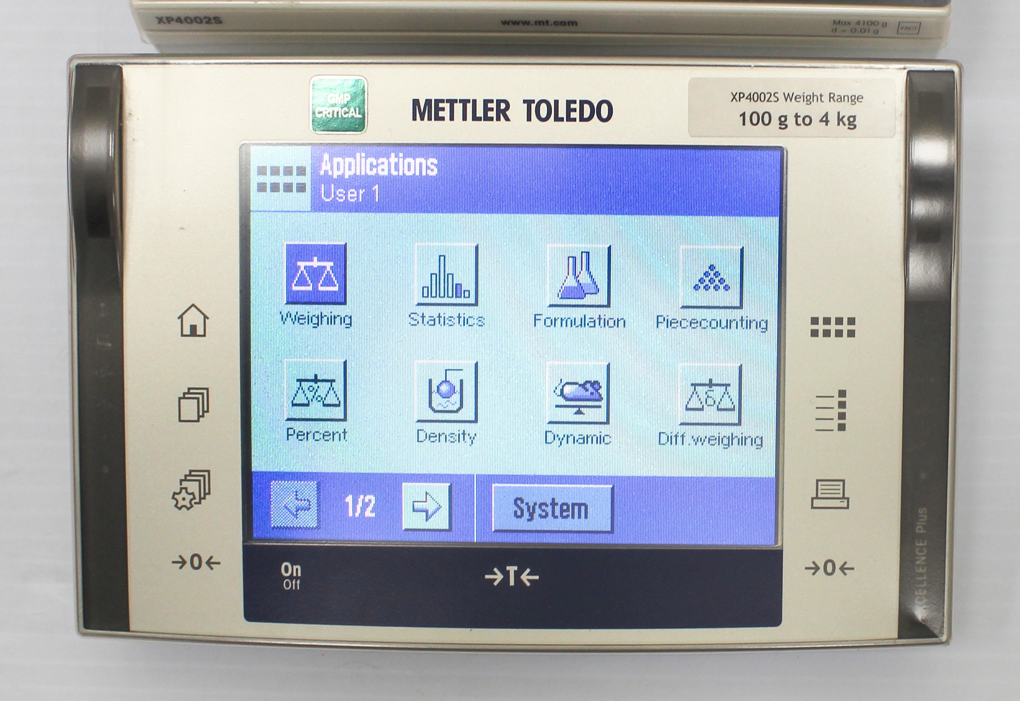 Mettler-Toledo XP4002S Precision Balance 4100g x 0.01g, Touchscreen, Bluetooth