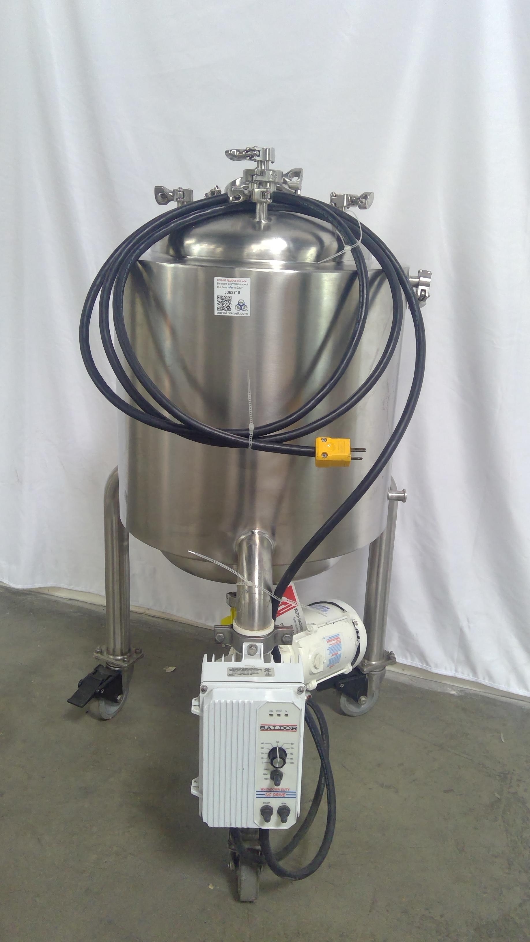 Sharpsville 25L Mix Tank Chemistry VG Used Stainless Steel IB 2010 120V