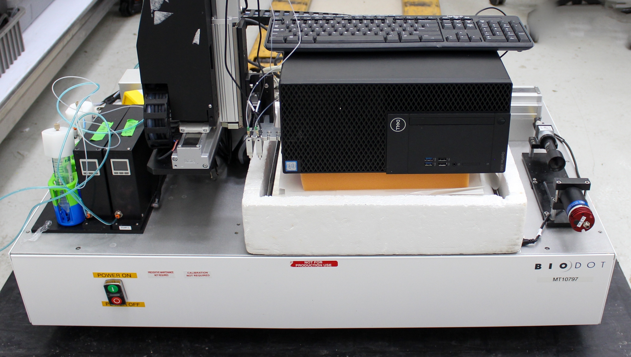 BIODOT CSTM Liquid Handler Automated System 120V 220V 50Hz 60Hz Used