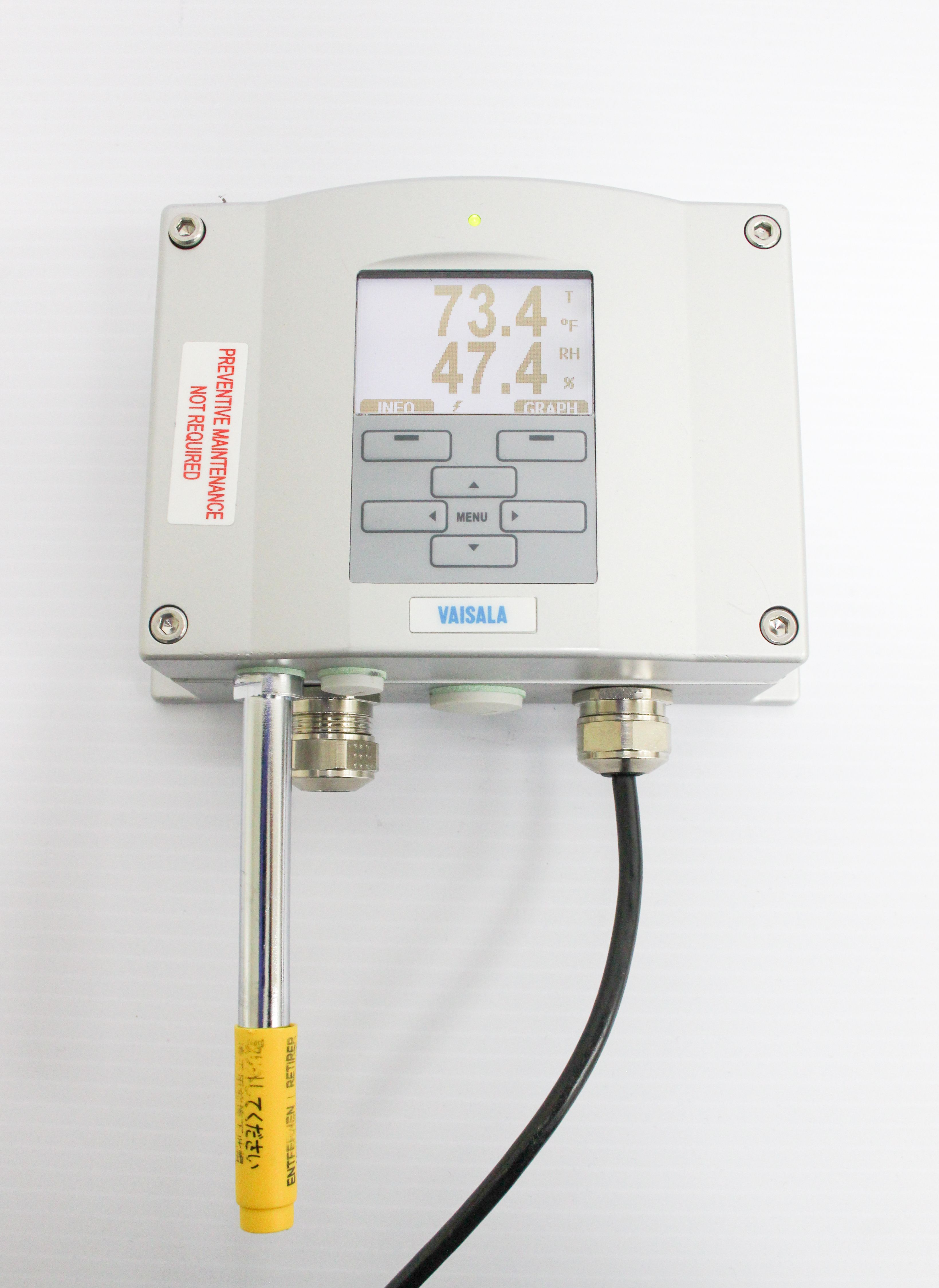 Vaisala DMT341 Dewpoint Transmitter Wall-Mount -70 to 80C Auto-Calibration