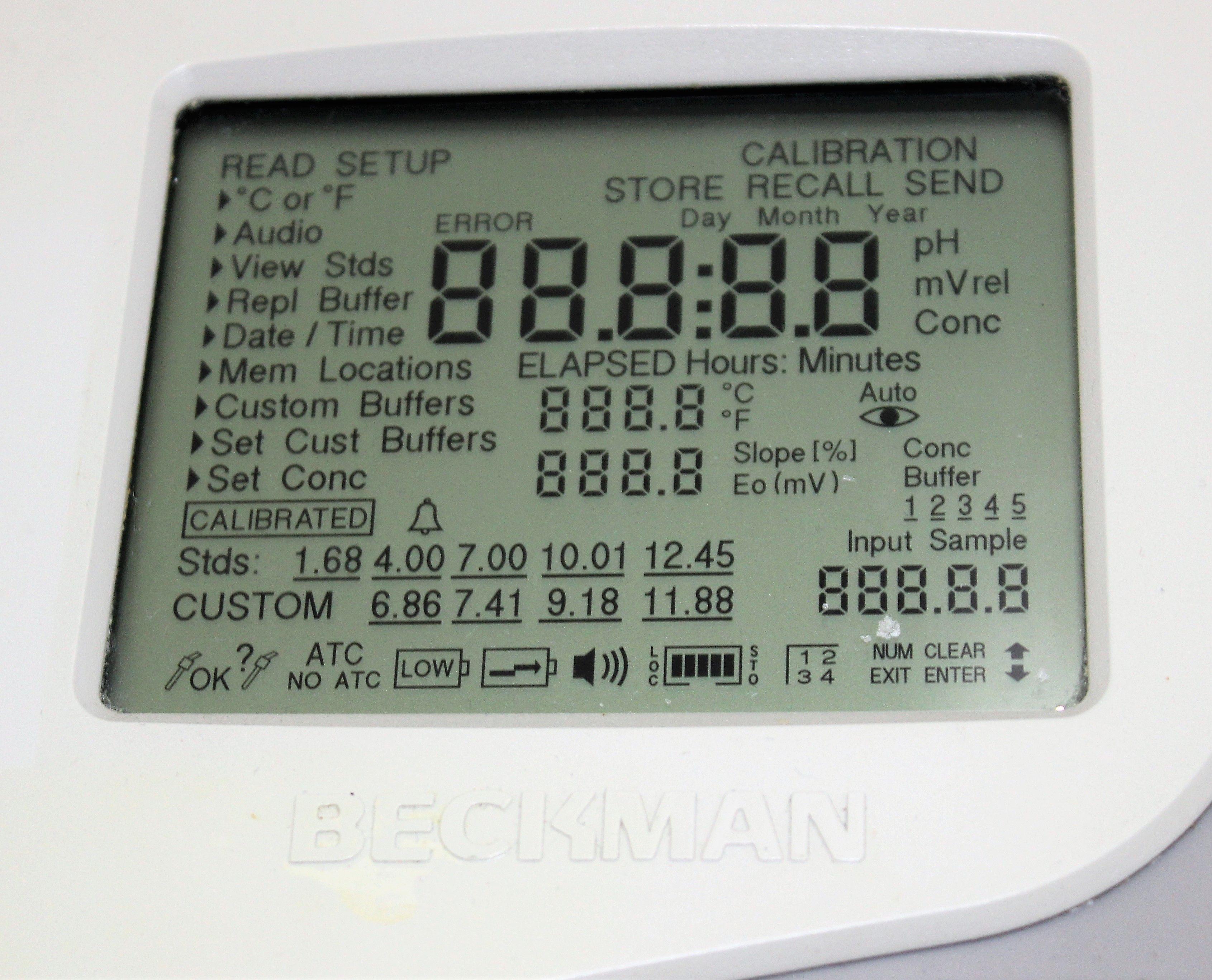 Beckman 350 pH Temp mV Meter Laboratory Analysis Used No Computer