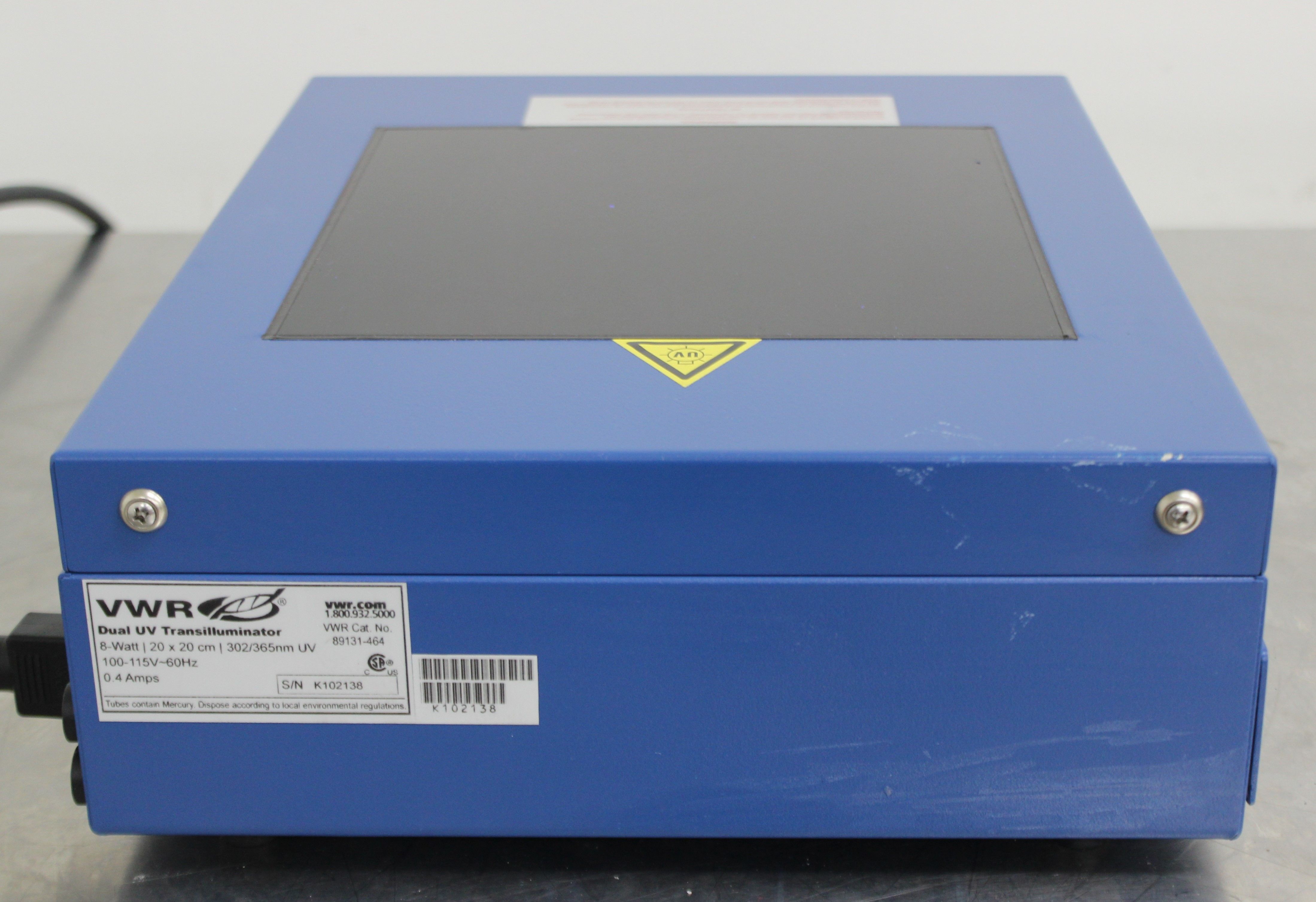 VWR Dual UV Transilluminator 89131-464 Electrophoresis Detects DNA Used